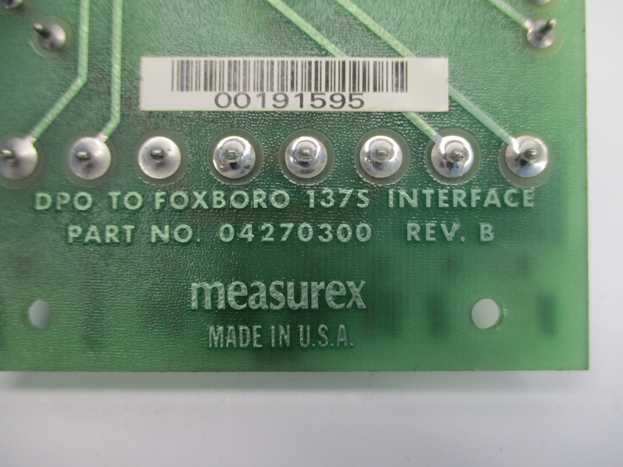 MEASUREX 04270300 REV. B UNMP
