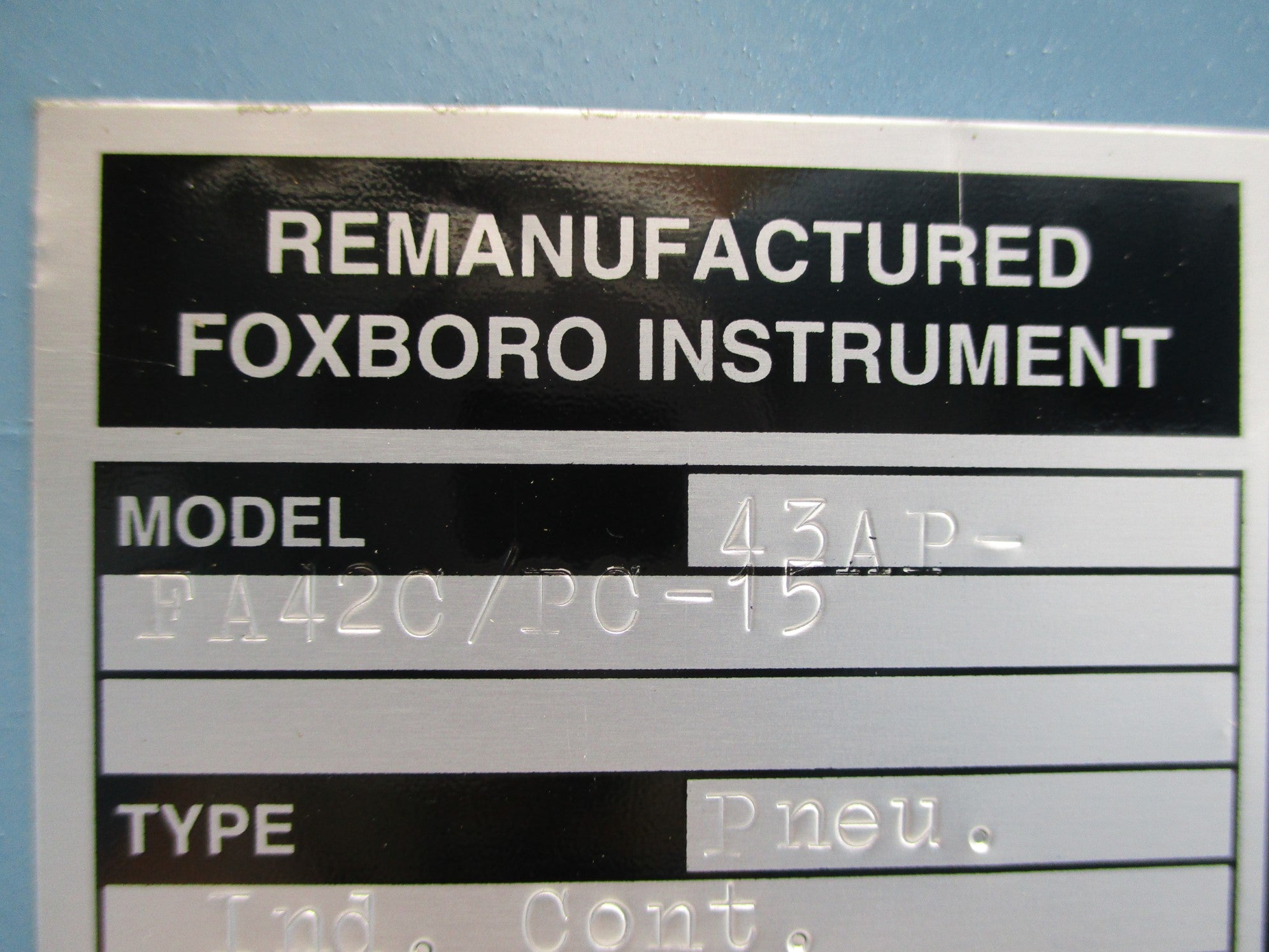 FOXBORO 43AP-FA420/PC-15 REMAN