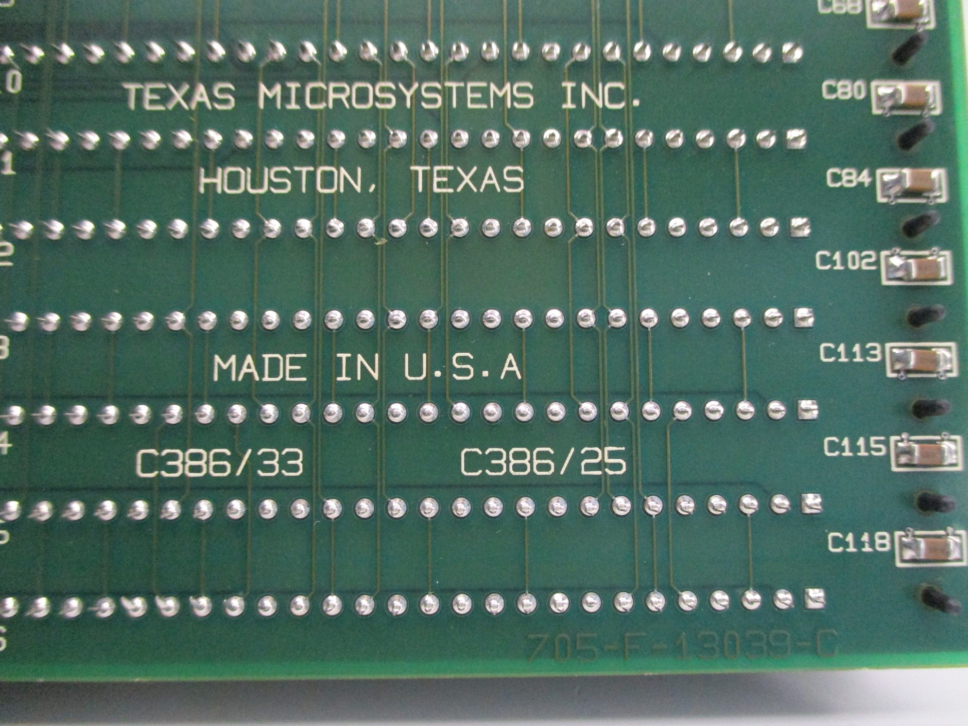 TEXAS MICROSYSTEMS 705-F-13039-C UNMP