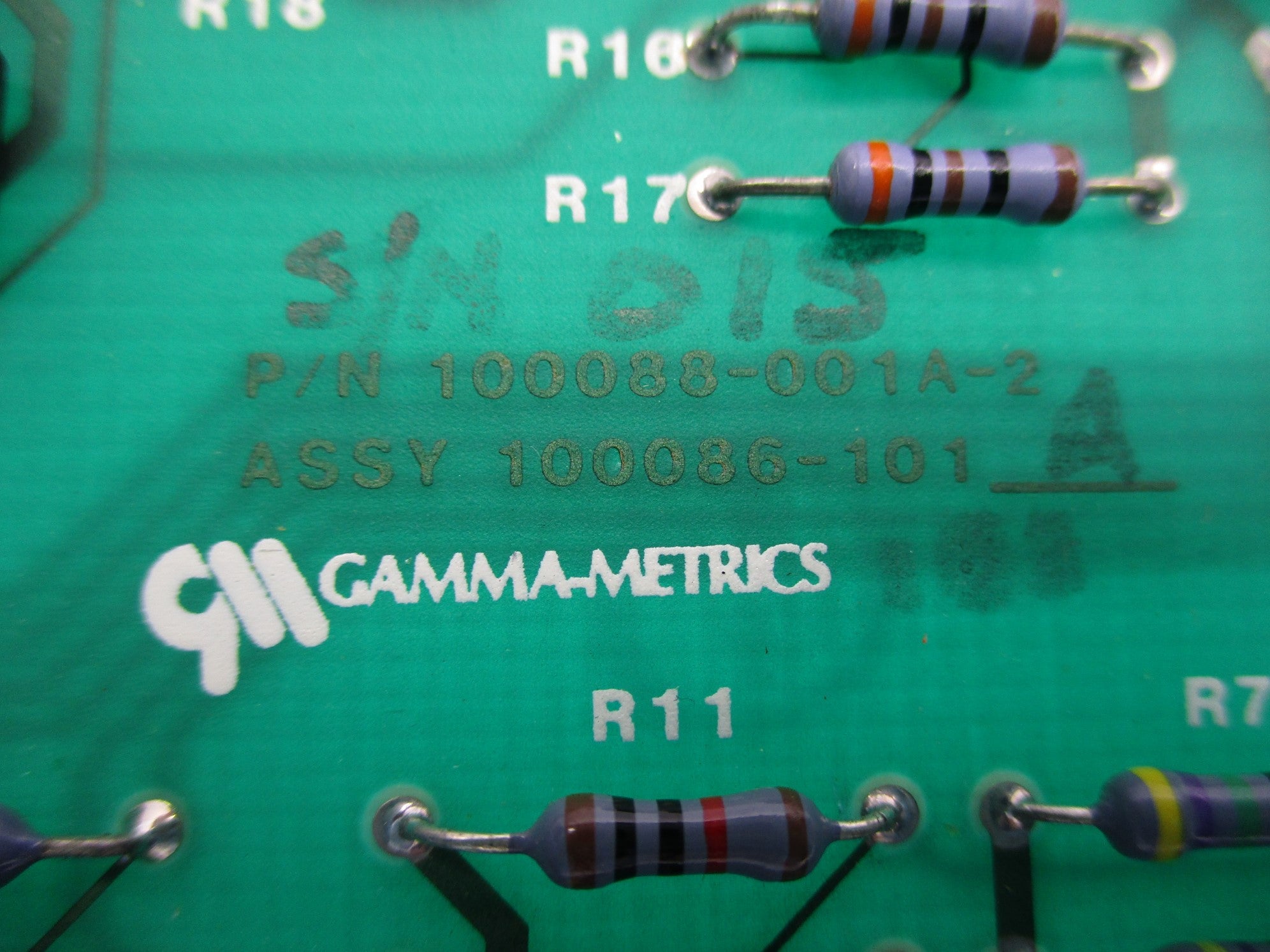 GAMMA-METRICS 100088-001A-2 REV. A UNMP
