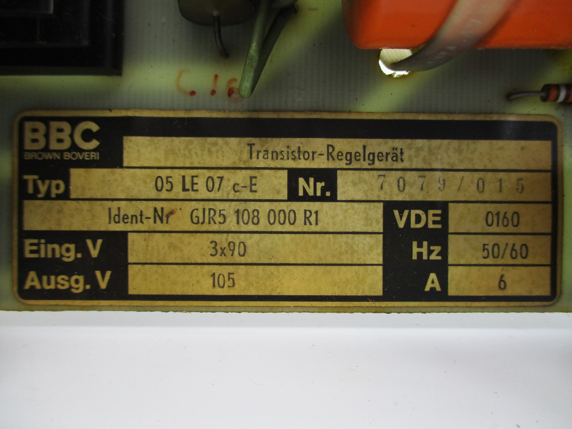 BBC GJR5108000R1 UNMP