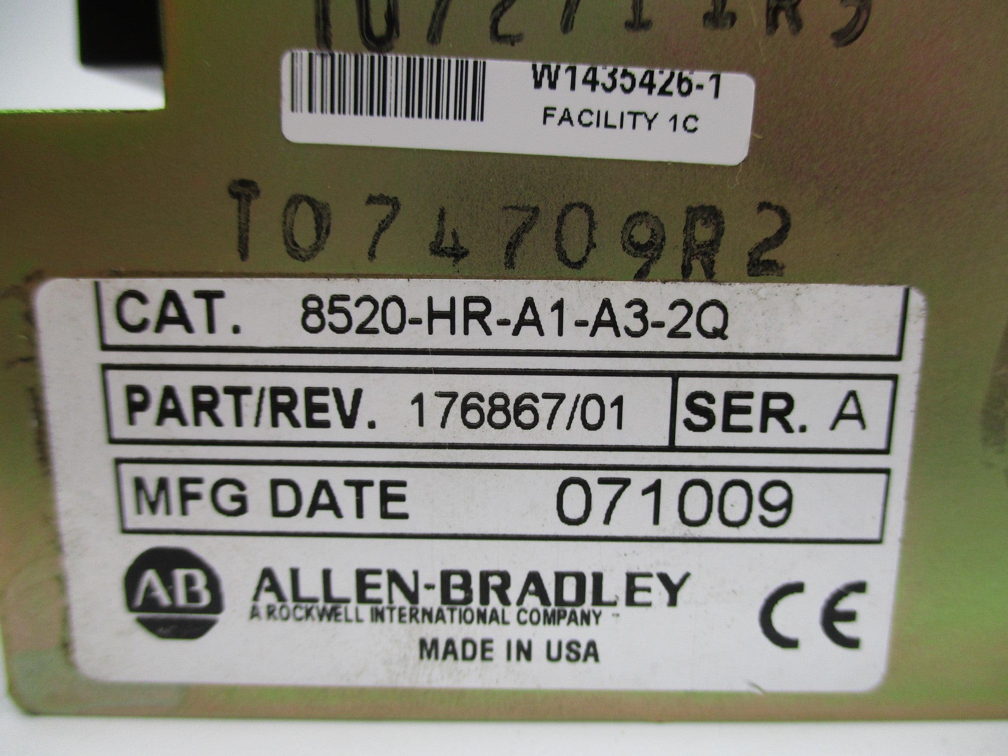 INDUSTRIAL SPARE PART 8520-HR-A1-A3-2Q SER. A UNMP