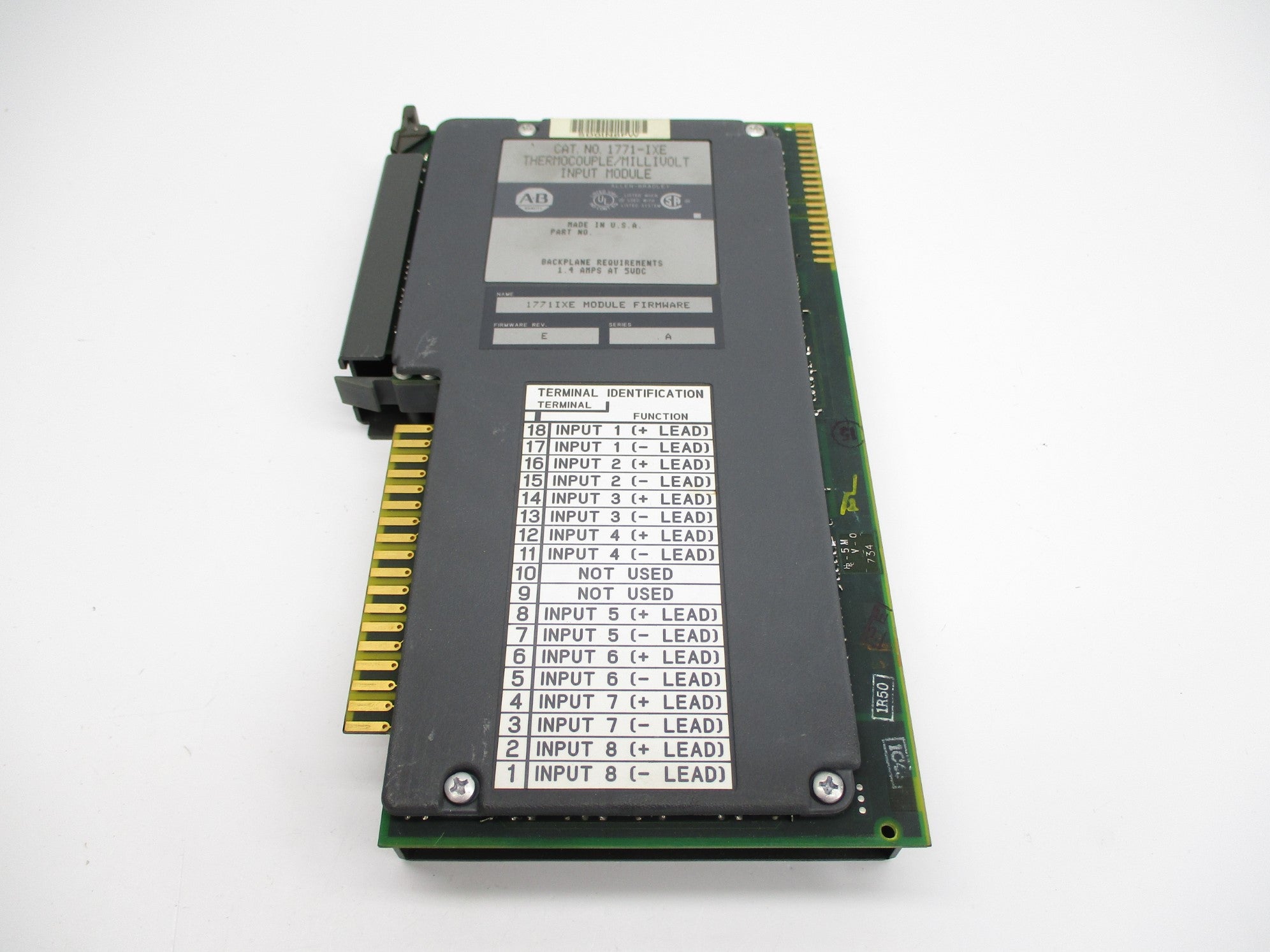 ALLEN BRADLEY 1771-IXE SER. A F/W E (AS PICTURED) UNMP