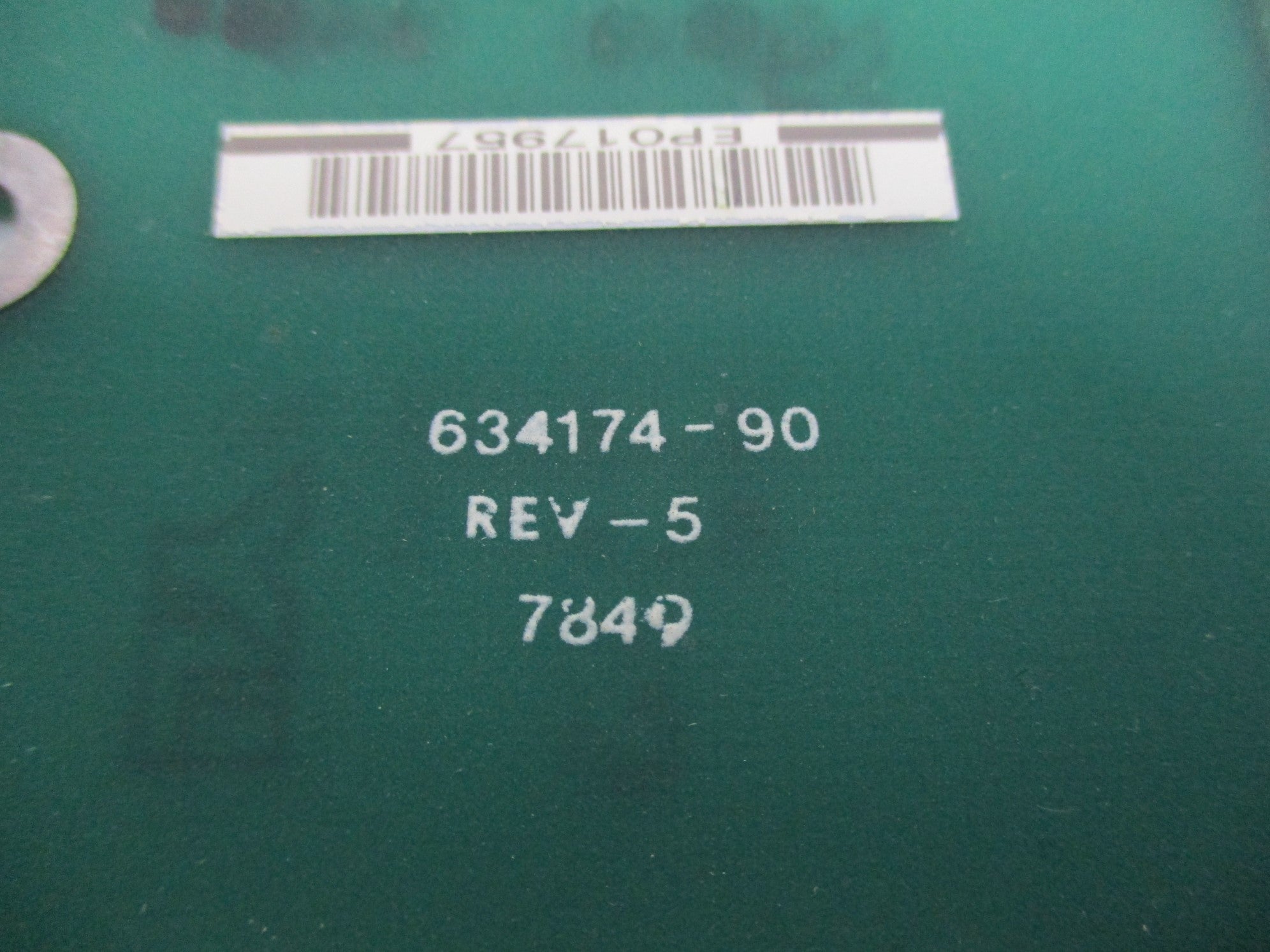 INDUSTRIAL SPARE PART 634174-90 REV. 5 UNMP