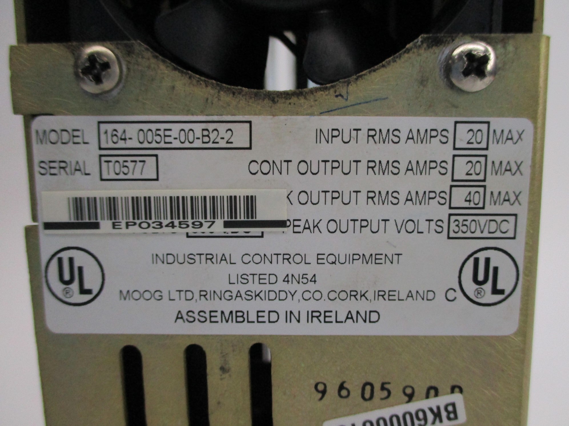 MOOG 164-005E-00-B2-2 UNMP