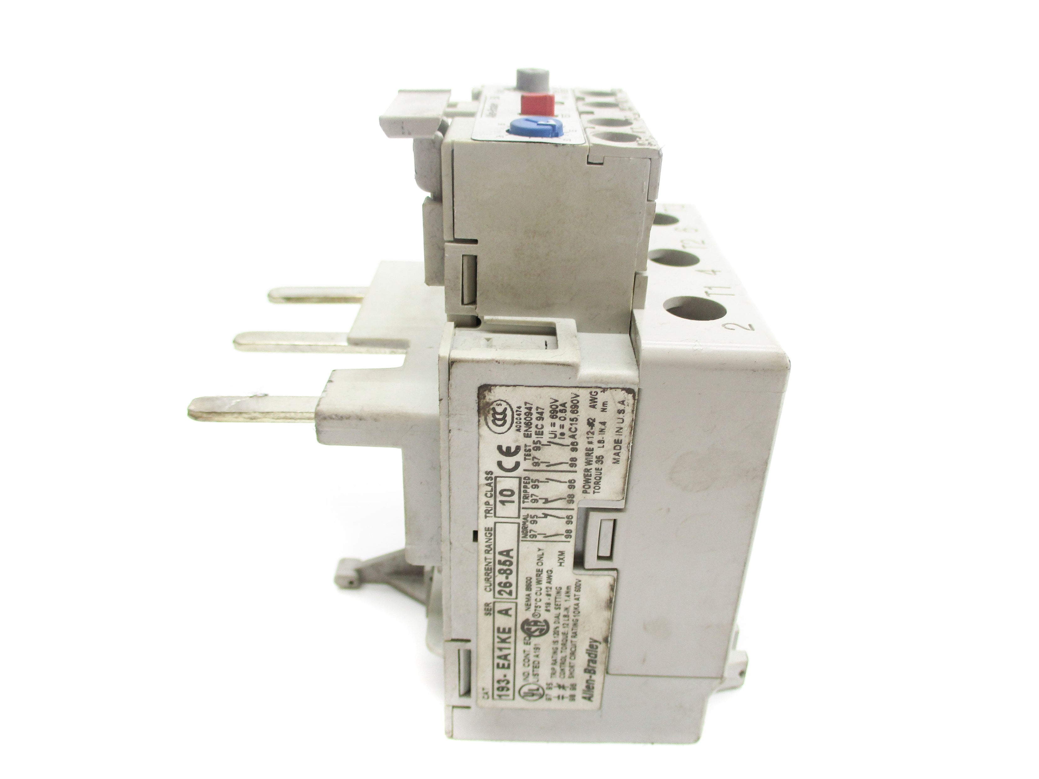 ALLEN BRADLEY 193-EA1KE SER. A 26-85A (AS PICTURED) NSNP