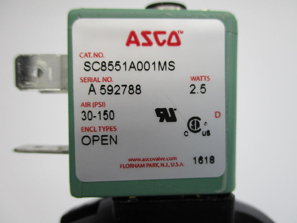 ASCO SC8551A001MS 120VAC 30-150PSI NSNP