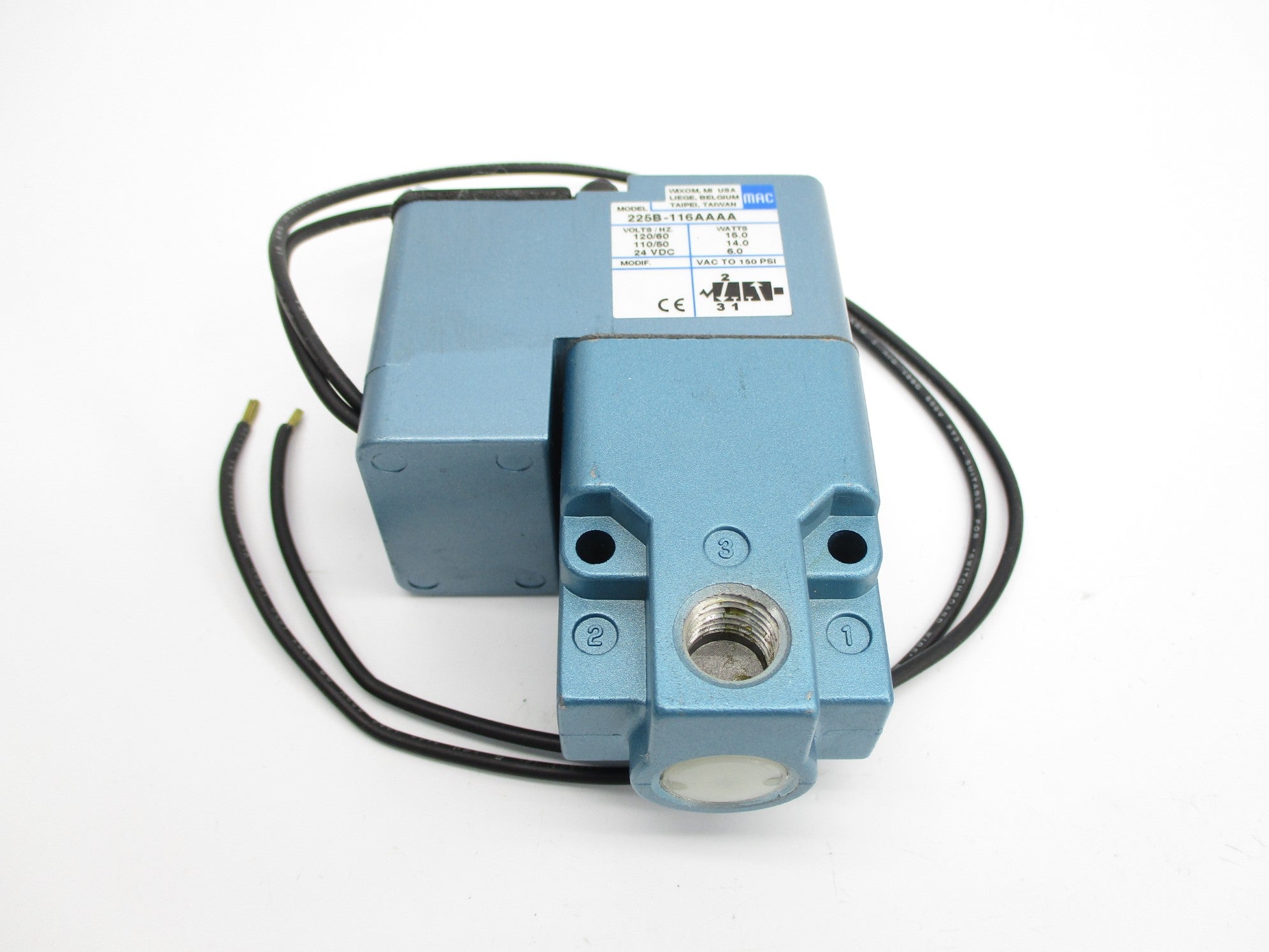MAC 225B-116AAAA 150PSI 110/120VAC 24VDC NSNP