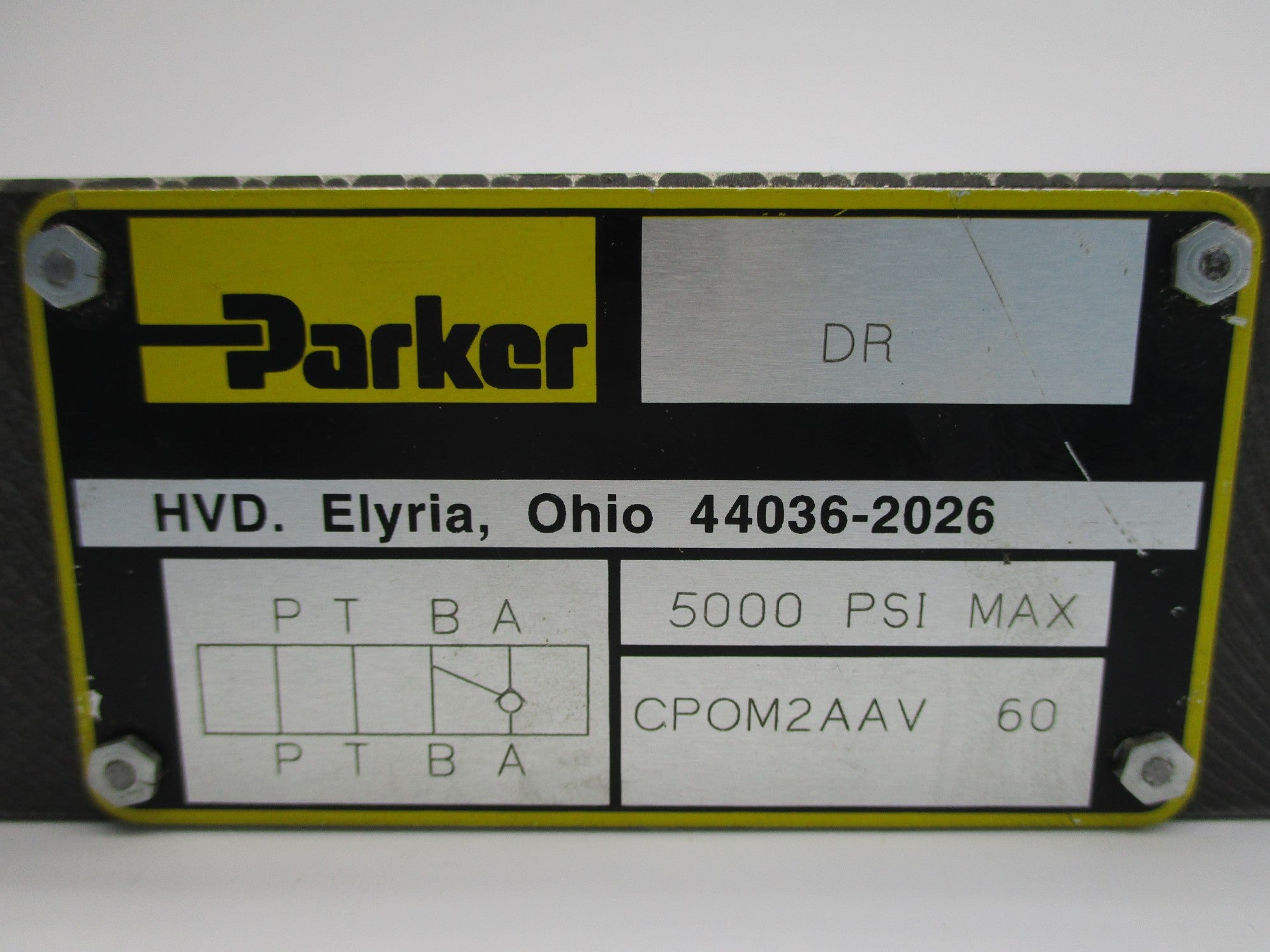 PARKER CPOM2AAV-60 5000PSI NSNP