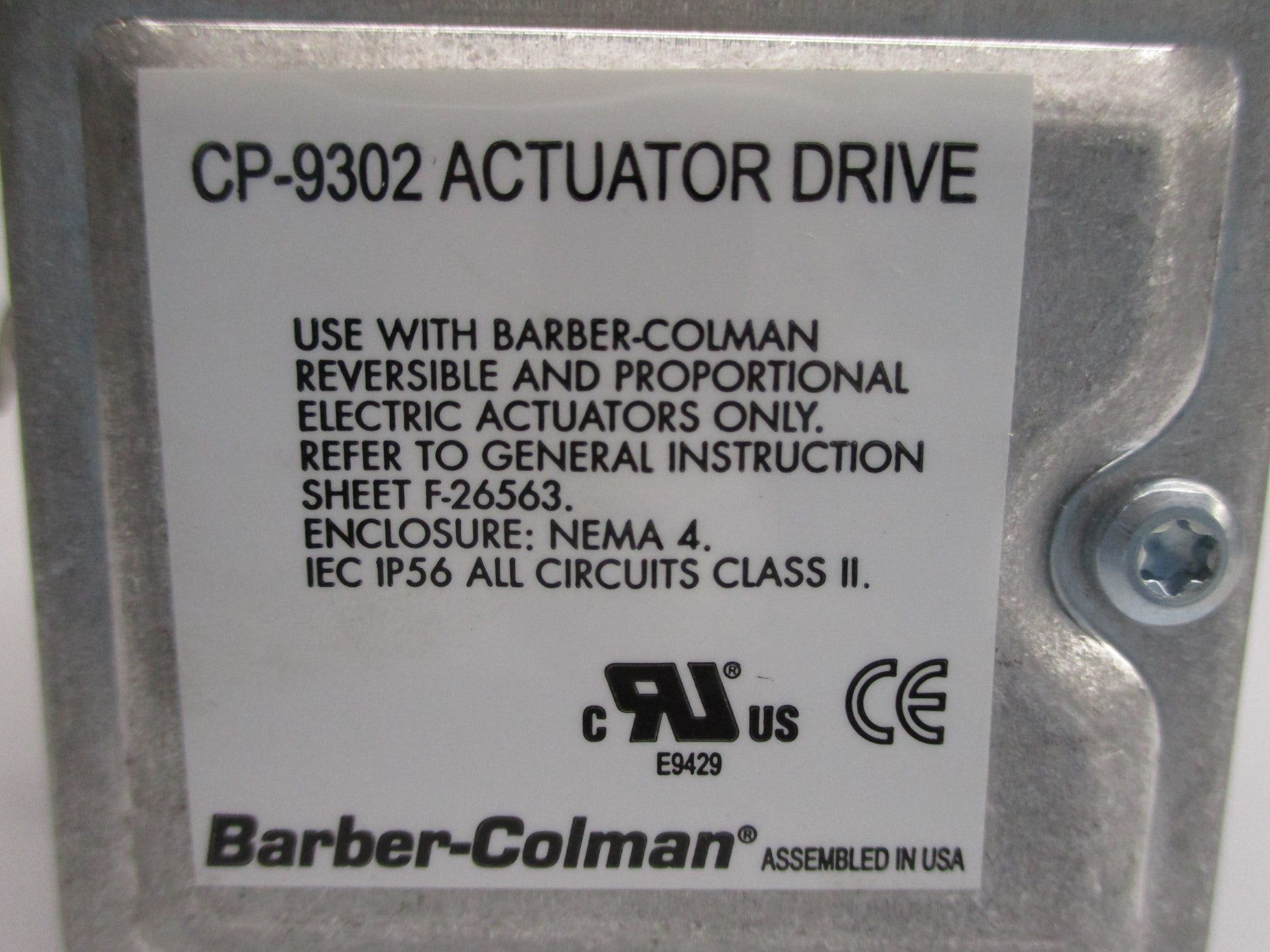 BARBER-COLMAN CP-9302 NSNP