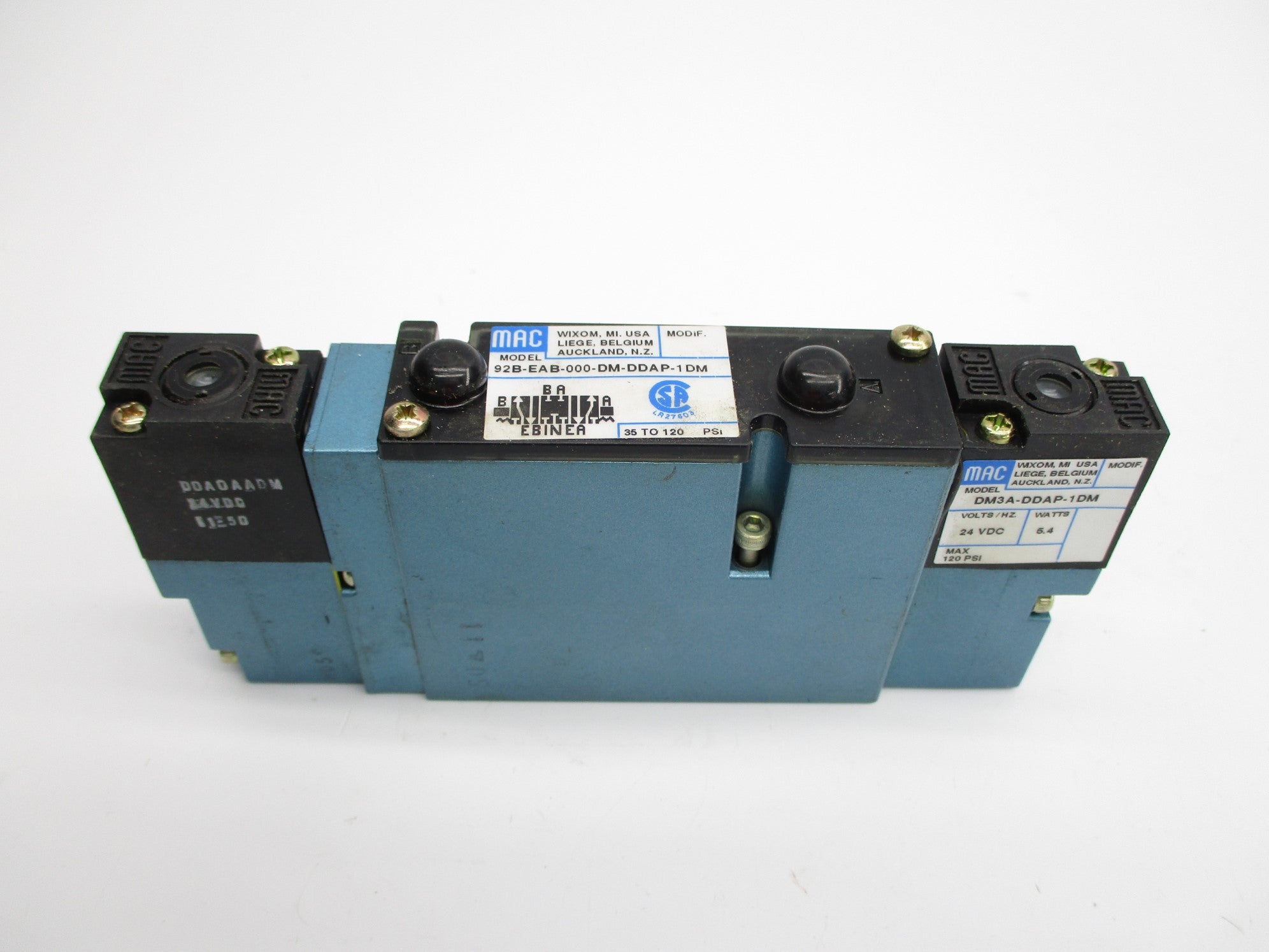 MAC 92B-EAB-000-DM-DDAP-1DM 35-120PSI 24VDC NSNP