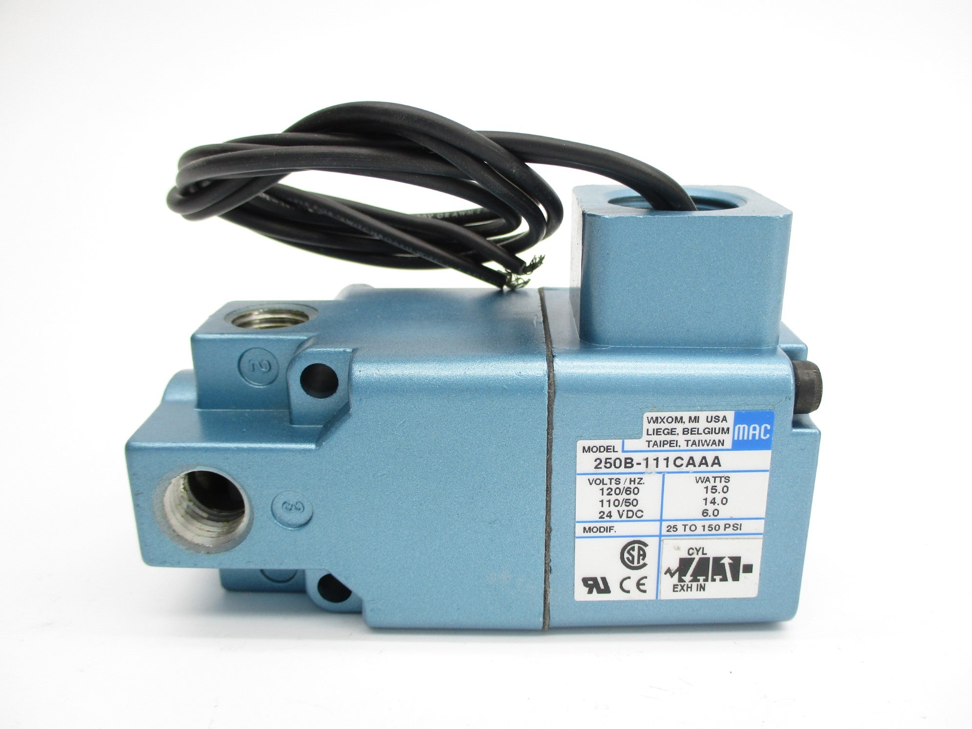 MAC 250B-111CAAA 25-150PSI 110/120VAC 24VDC NSNP