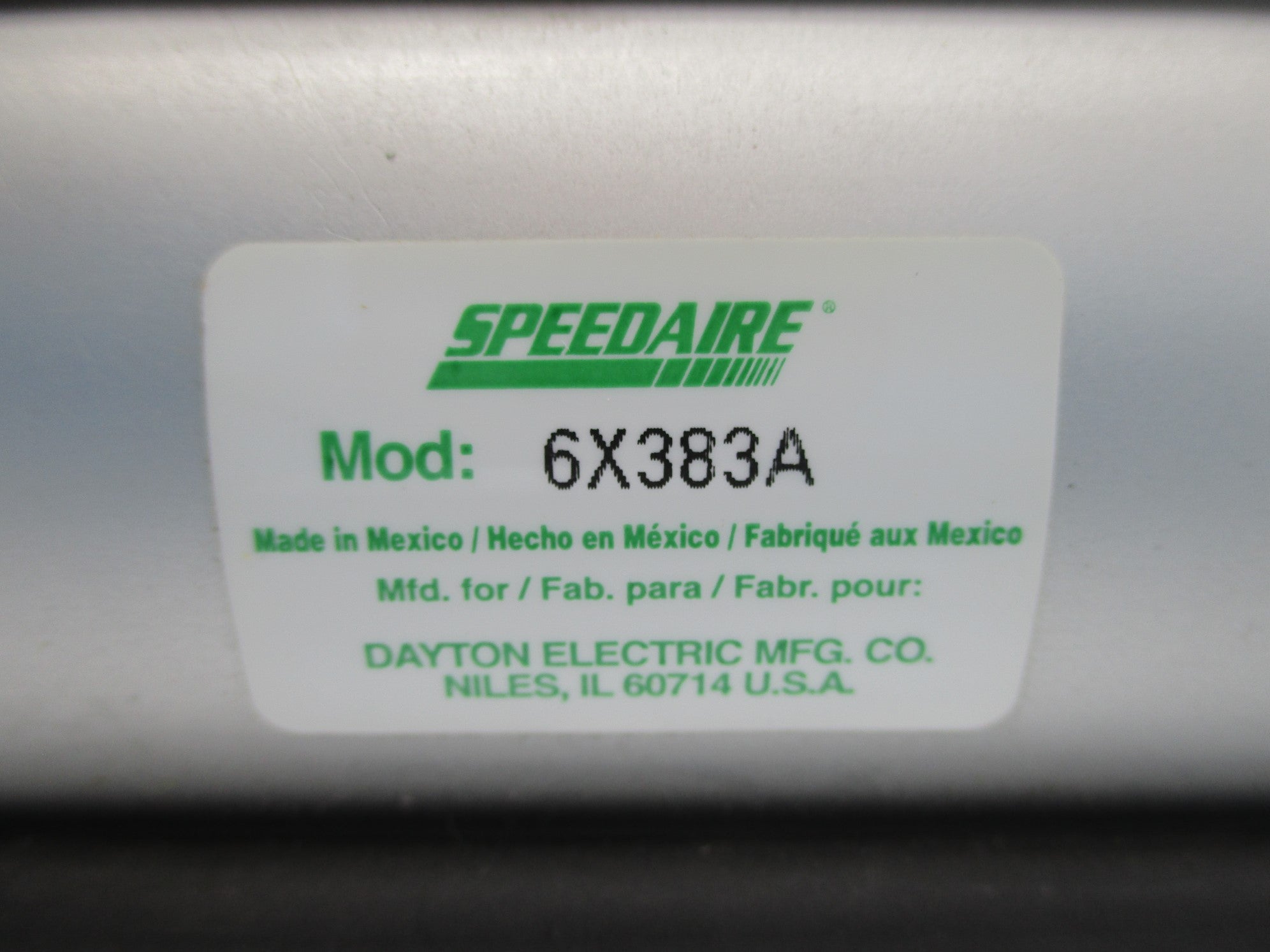 SPEEDAIRE 6X383A NSNP