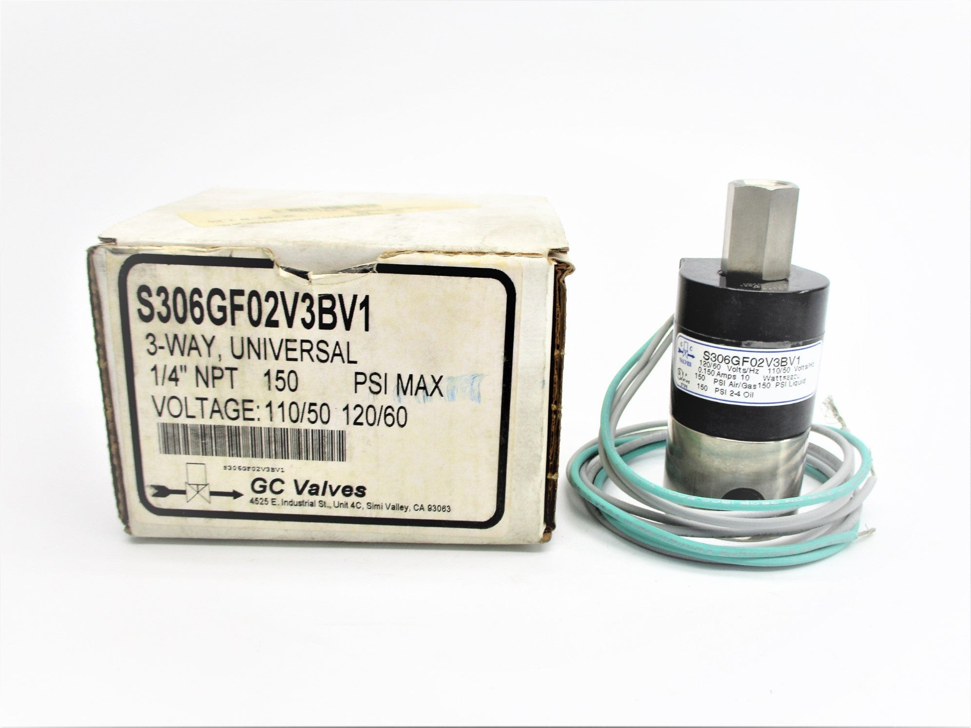 GC VALVES S306GF02V3BV1 150PSI 110/120V NSMP