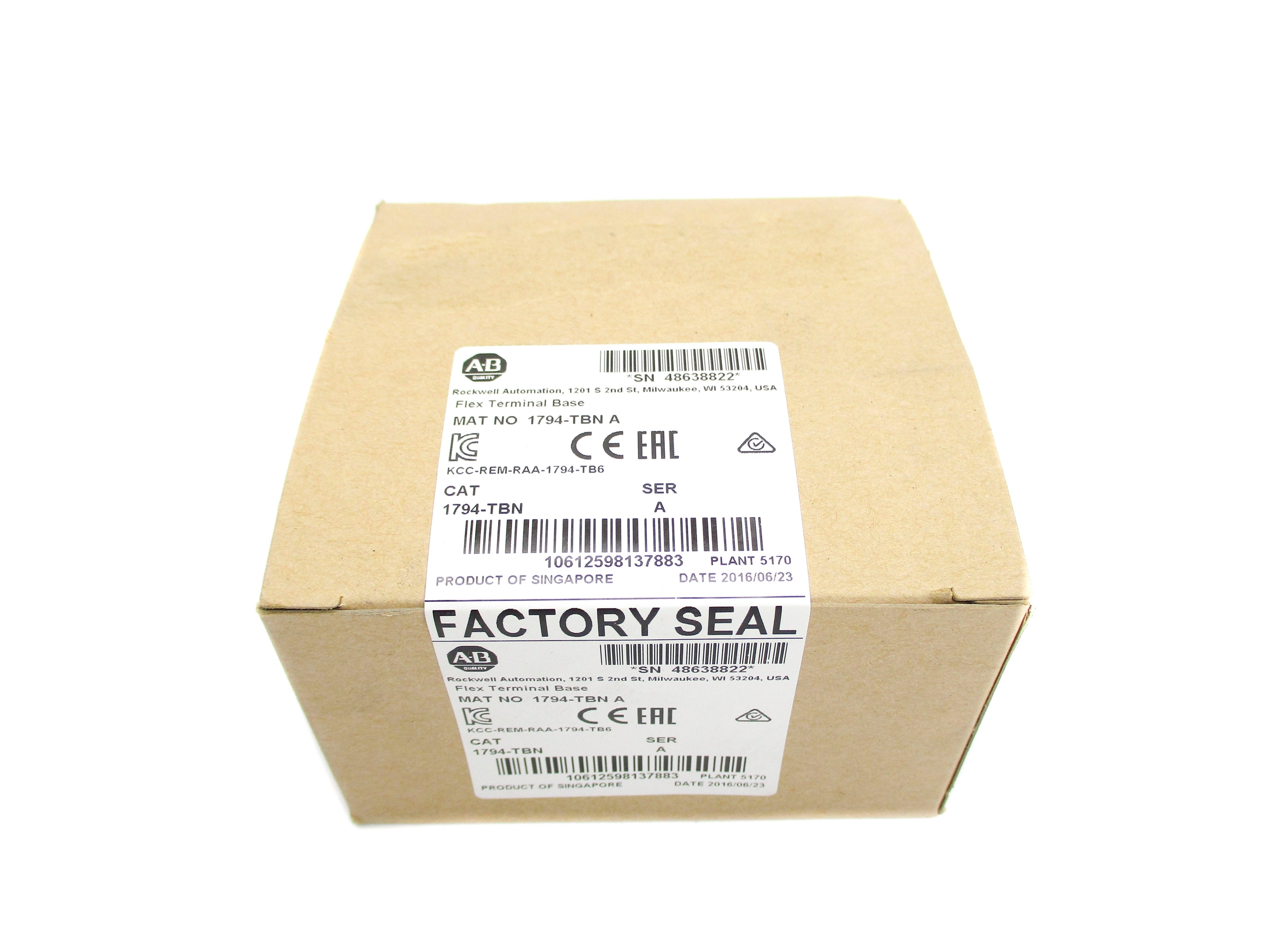 ALLEN BRADLEY 1794-TBN SER. A DATE: 2016 NSFS