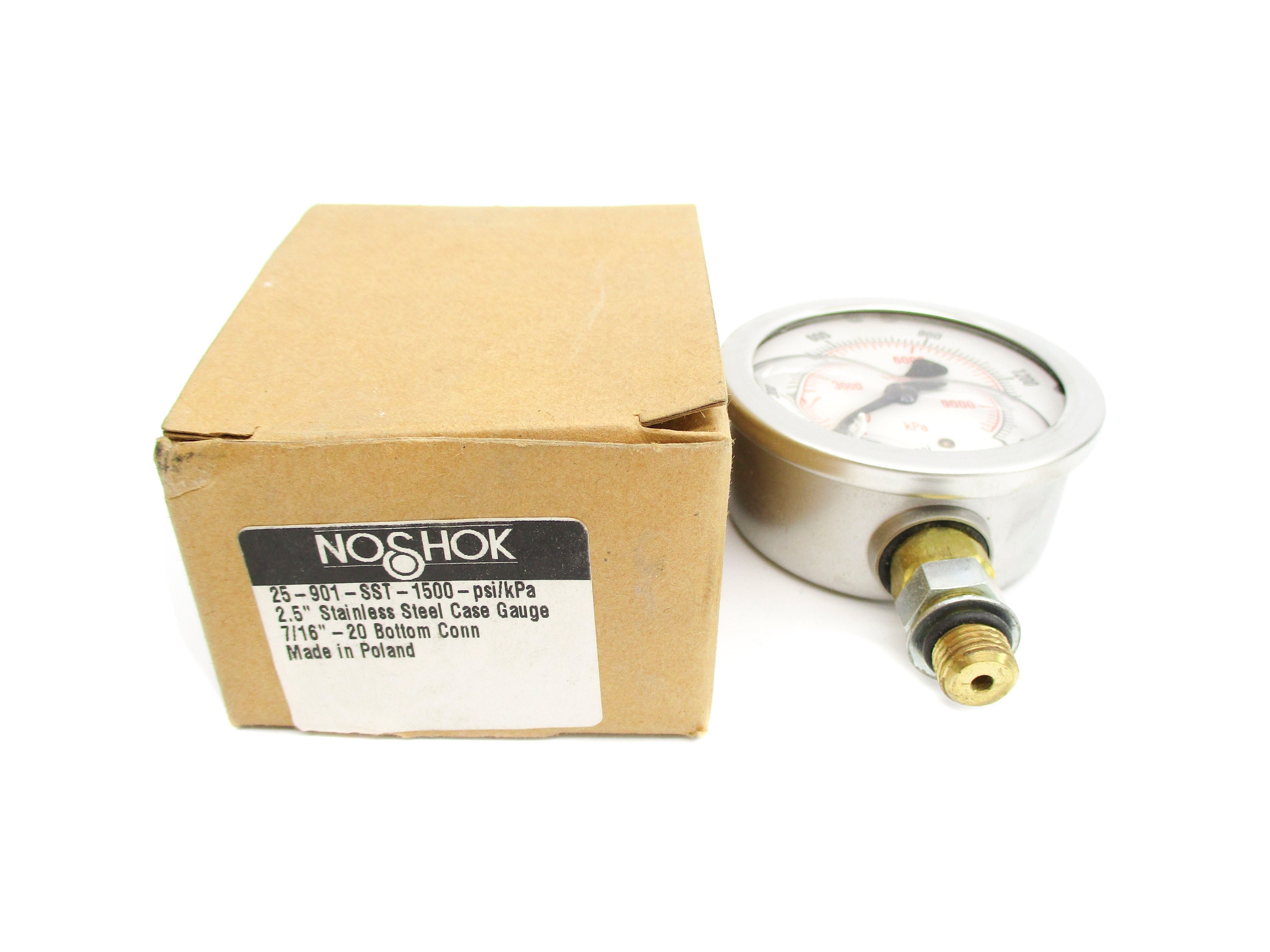 NOSHOK 25-901-SST-1500-PSI/KPA 0-1500PSI NSMP