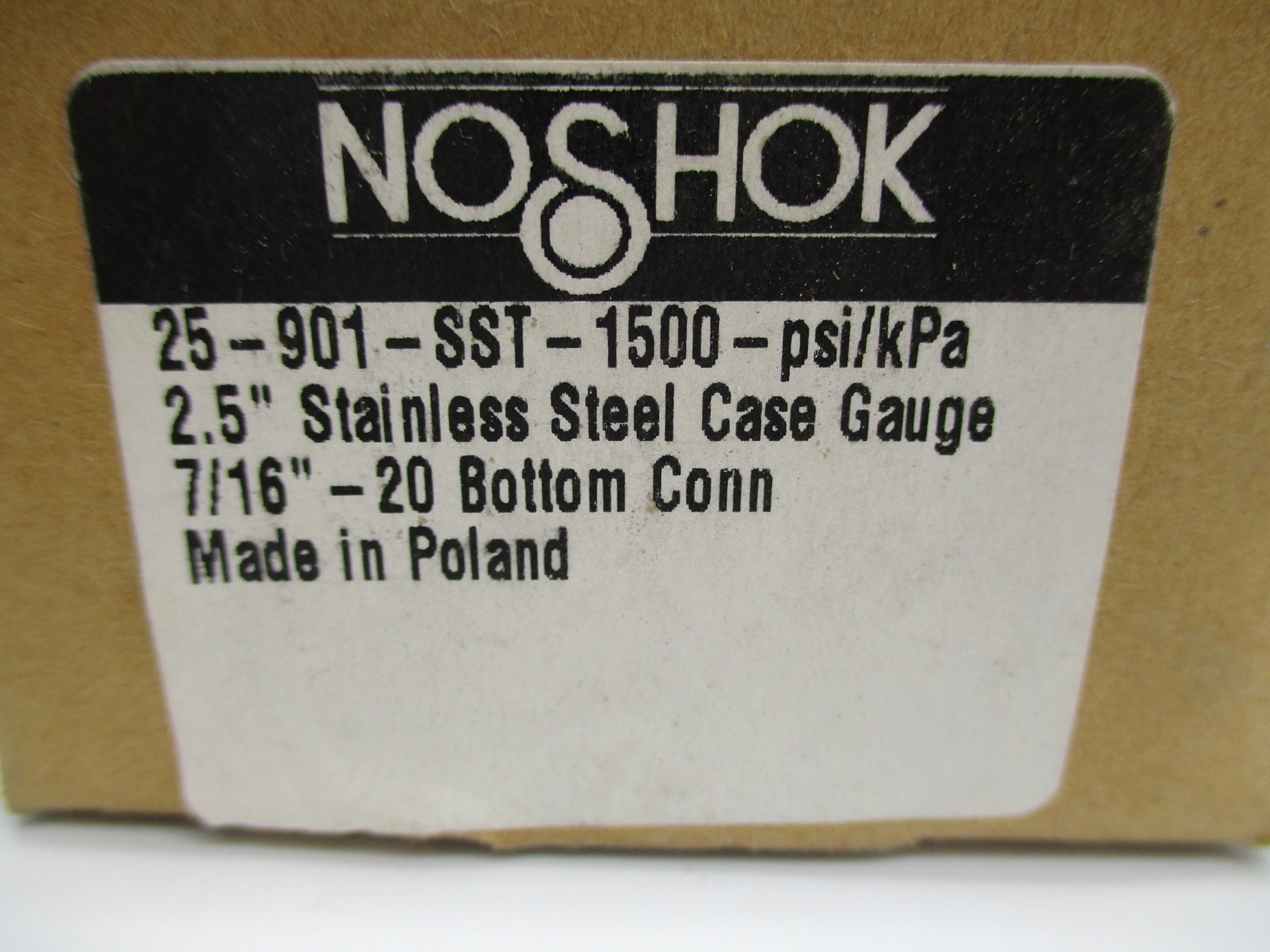 NOSHOK 25-901-SST-1500-PSI/KPA 0-1500PSI NSMP