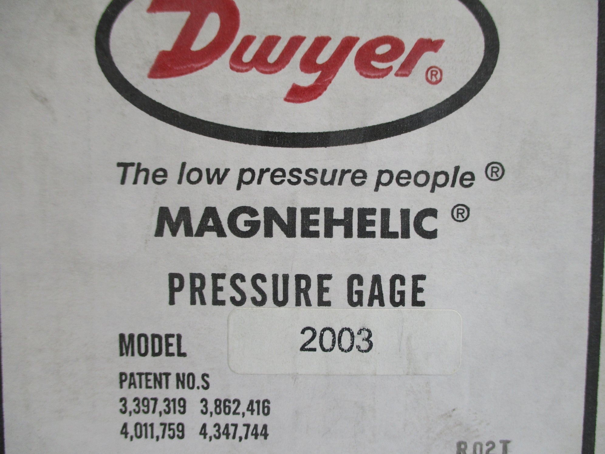 DWYER 2003-C 15PSIG NSMP