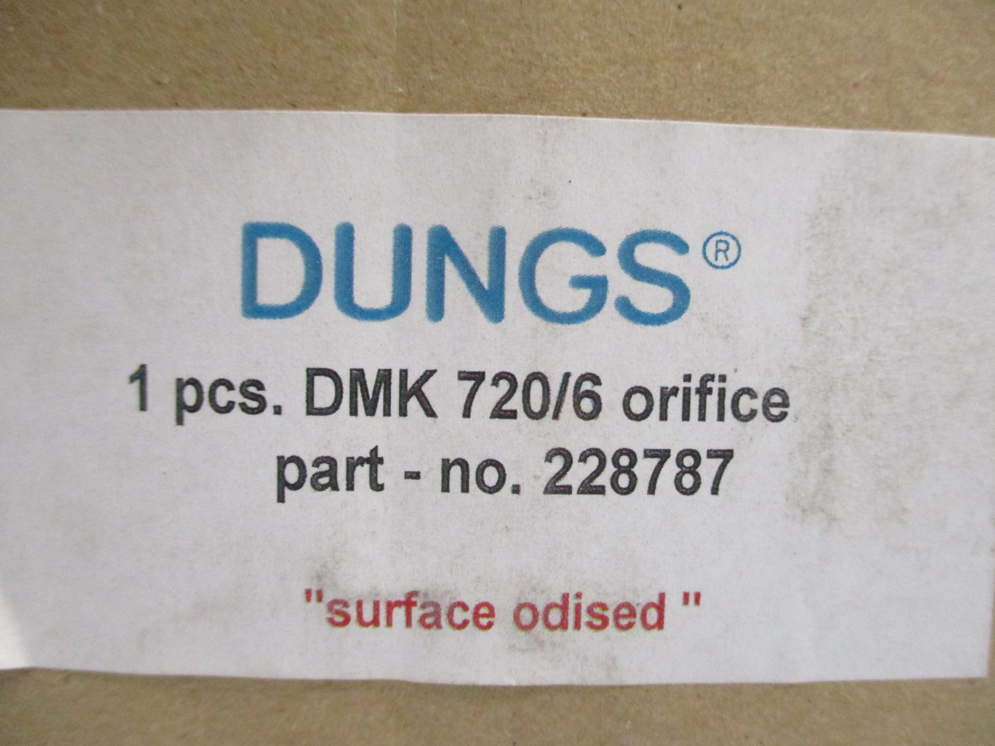 DUNGS DMK-720/6 228787 NSMP