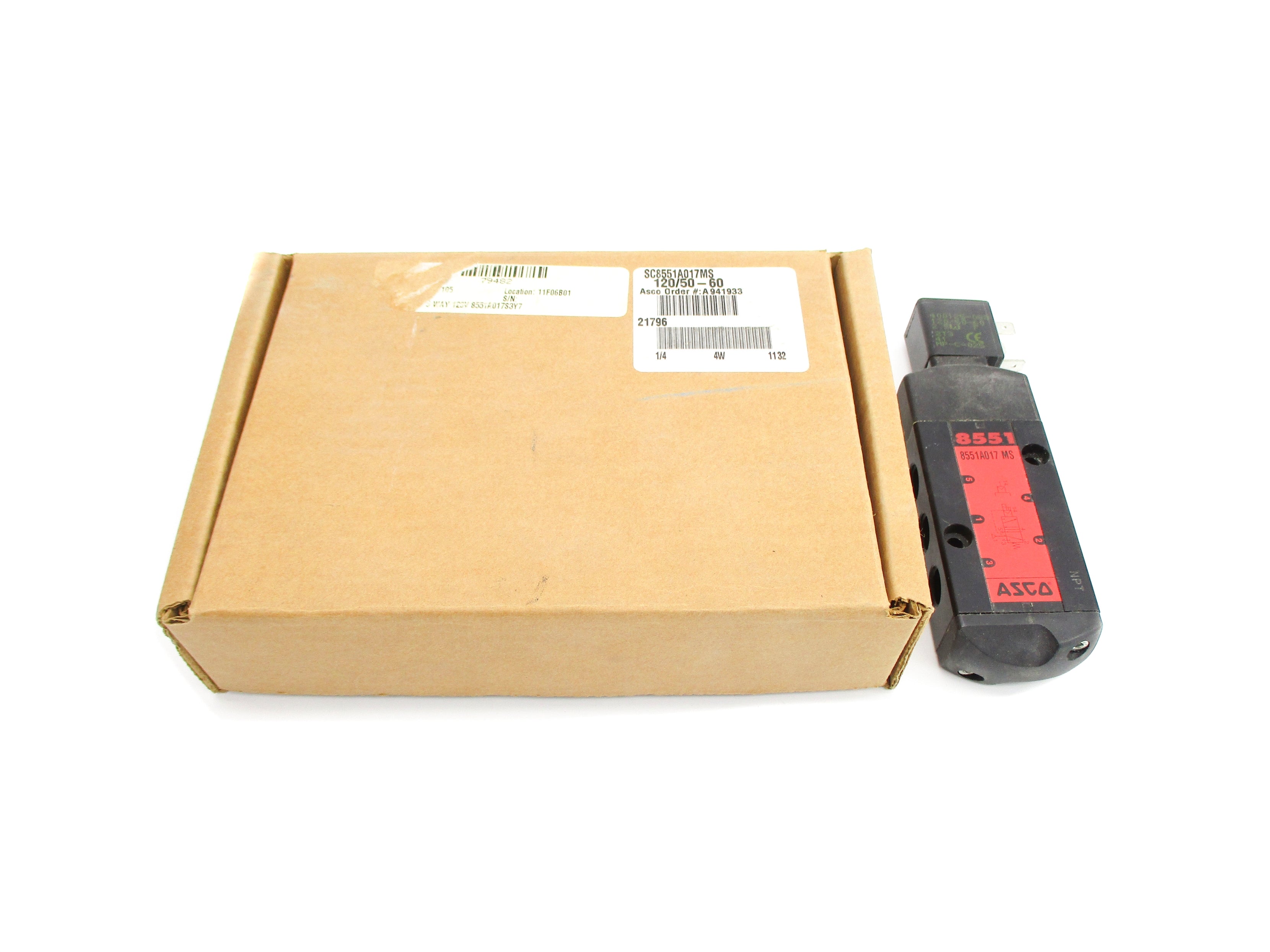 ASCO SC8551A017MS 3-50PSI 120/50-60 NSMP