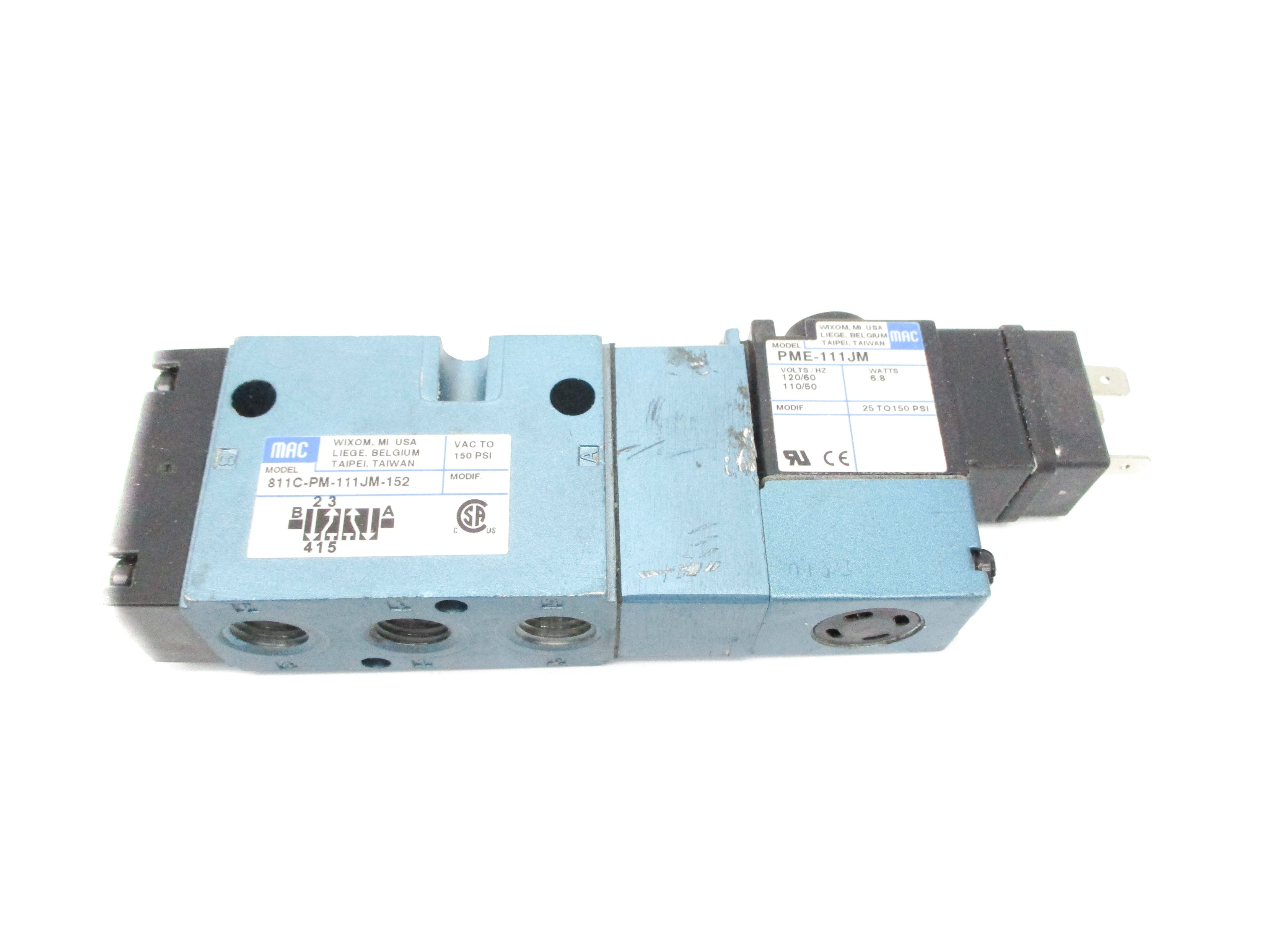 MAC 811C-PM-111JM-152 150PSI 110/120V UNMP