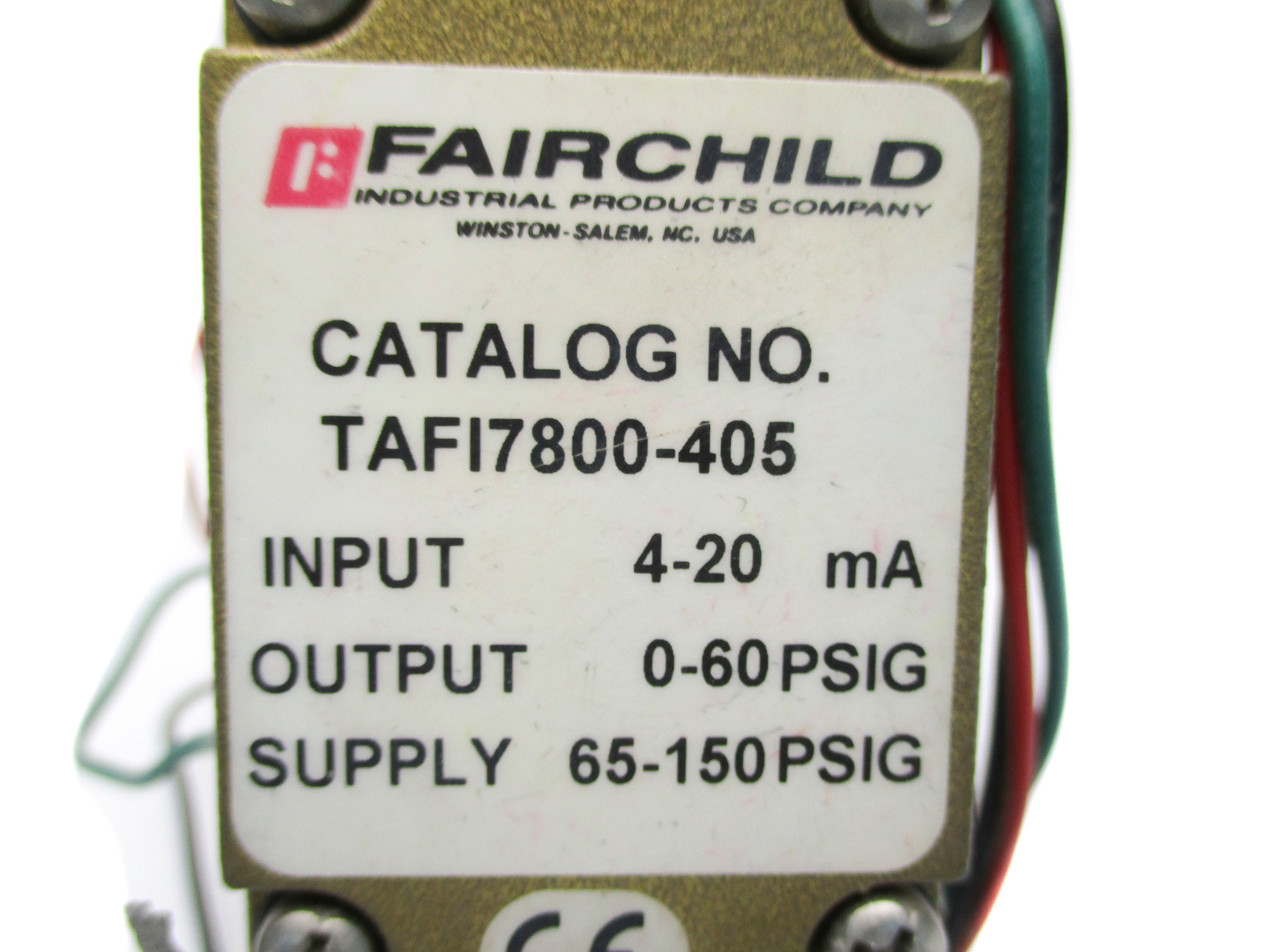FAIRCHILD TAFI7800-405 0-60PSIG UNMP