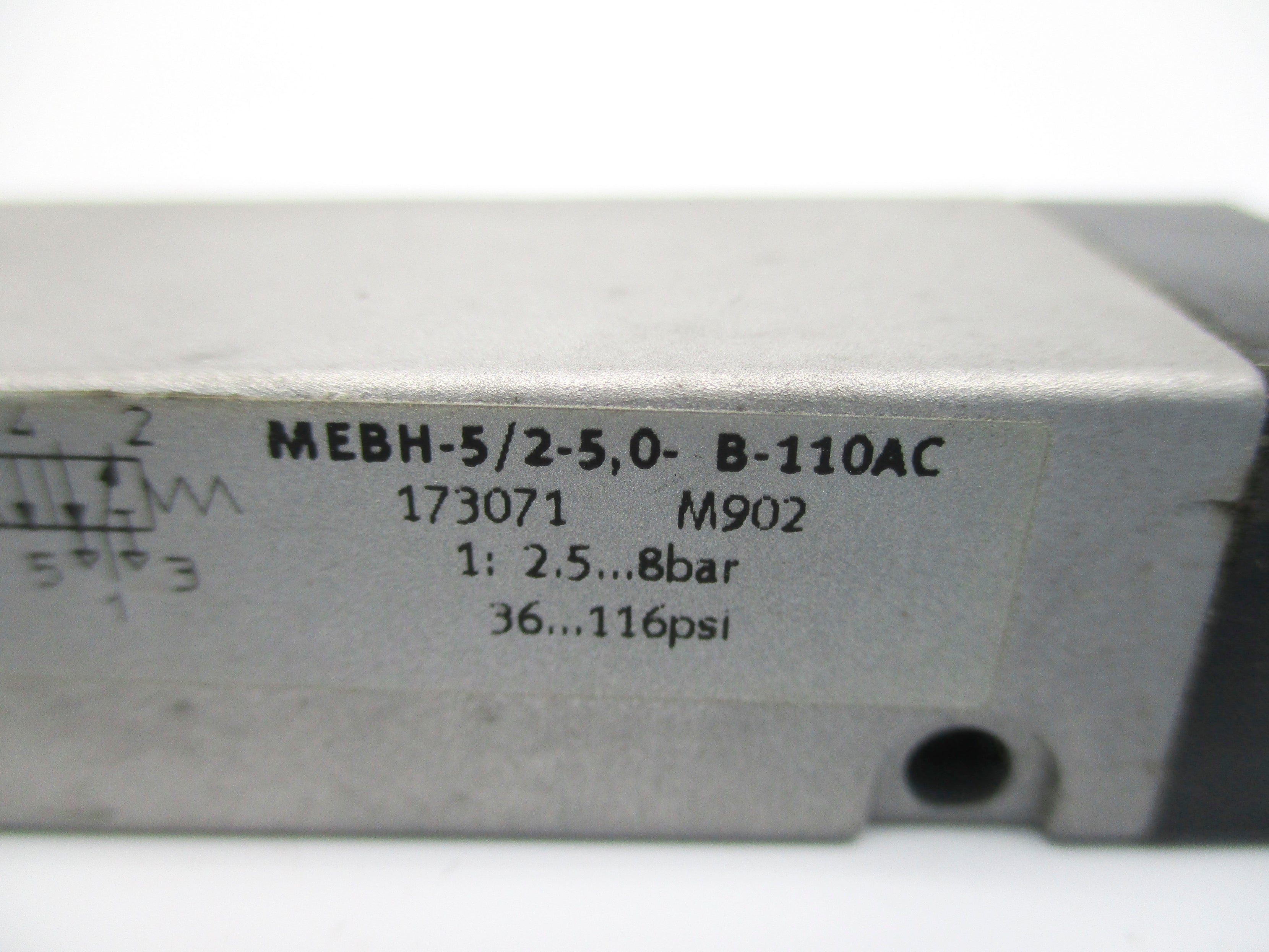 FESTO MEBH-5/2-5,0-B-110AC 36-116PSI 110VAC NSNP