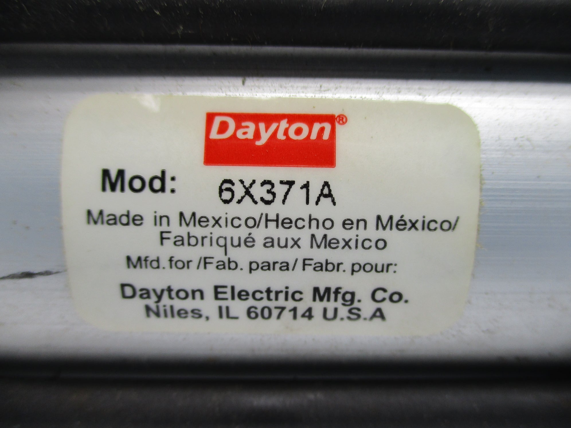 DAYTON 6X371A NSNP