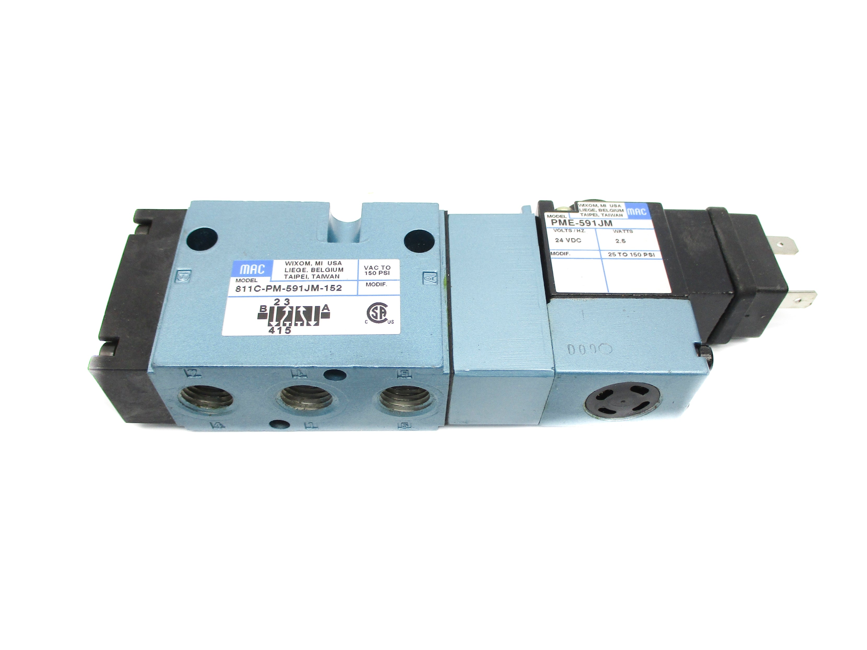 MAC 811C-PM-591JM-152 150PSI 24VDC NSNP