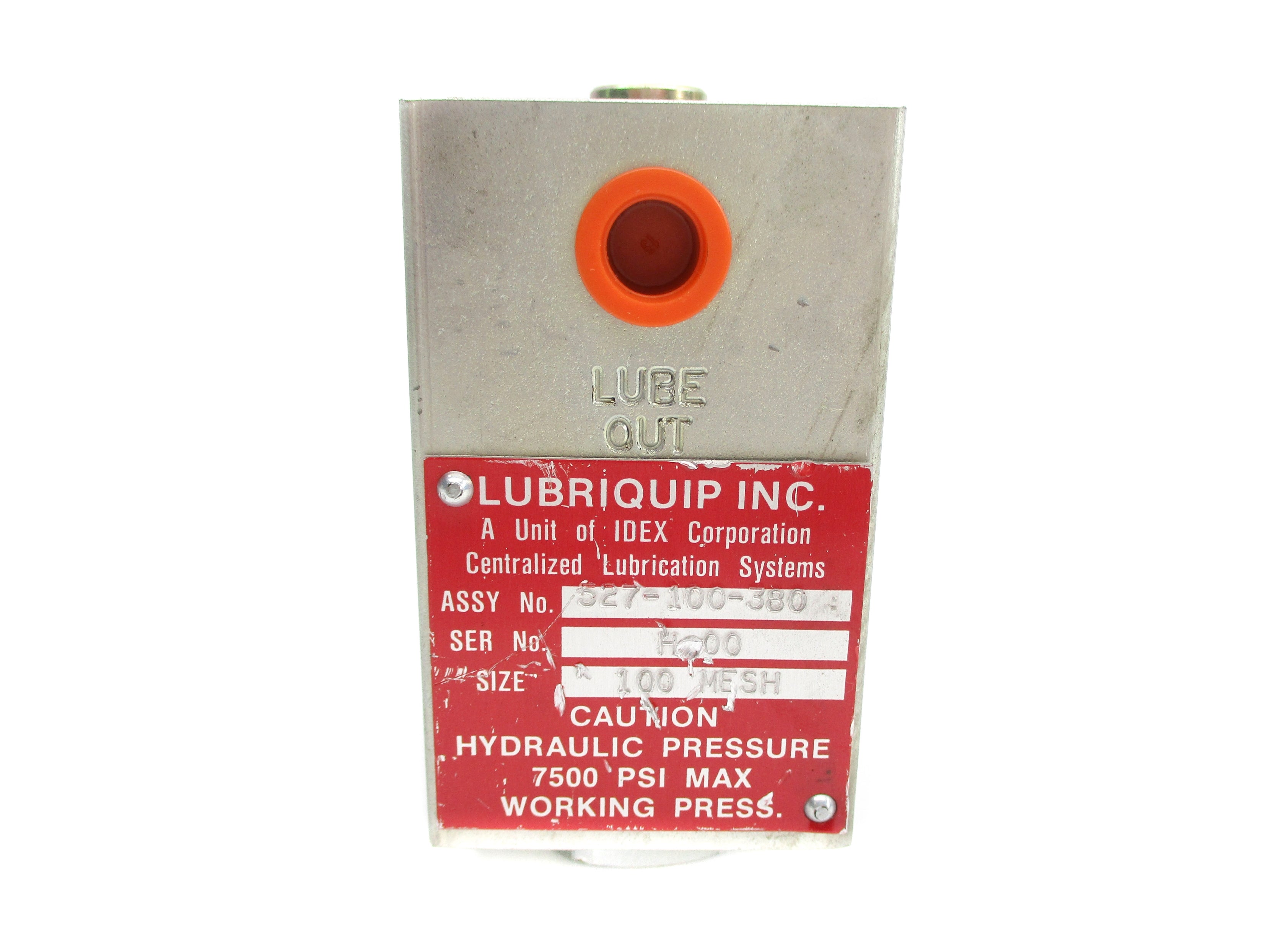 LUBRIQUIP 527-100-380 7500PSI UNMP