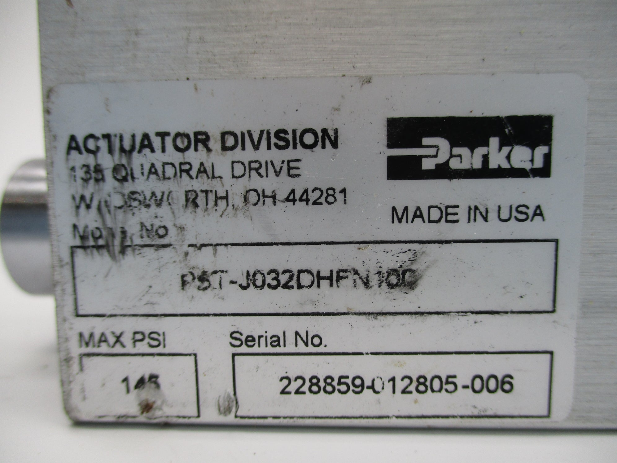 PARKER P5T-J032DHFN100 145PSI UNMP