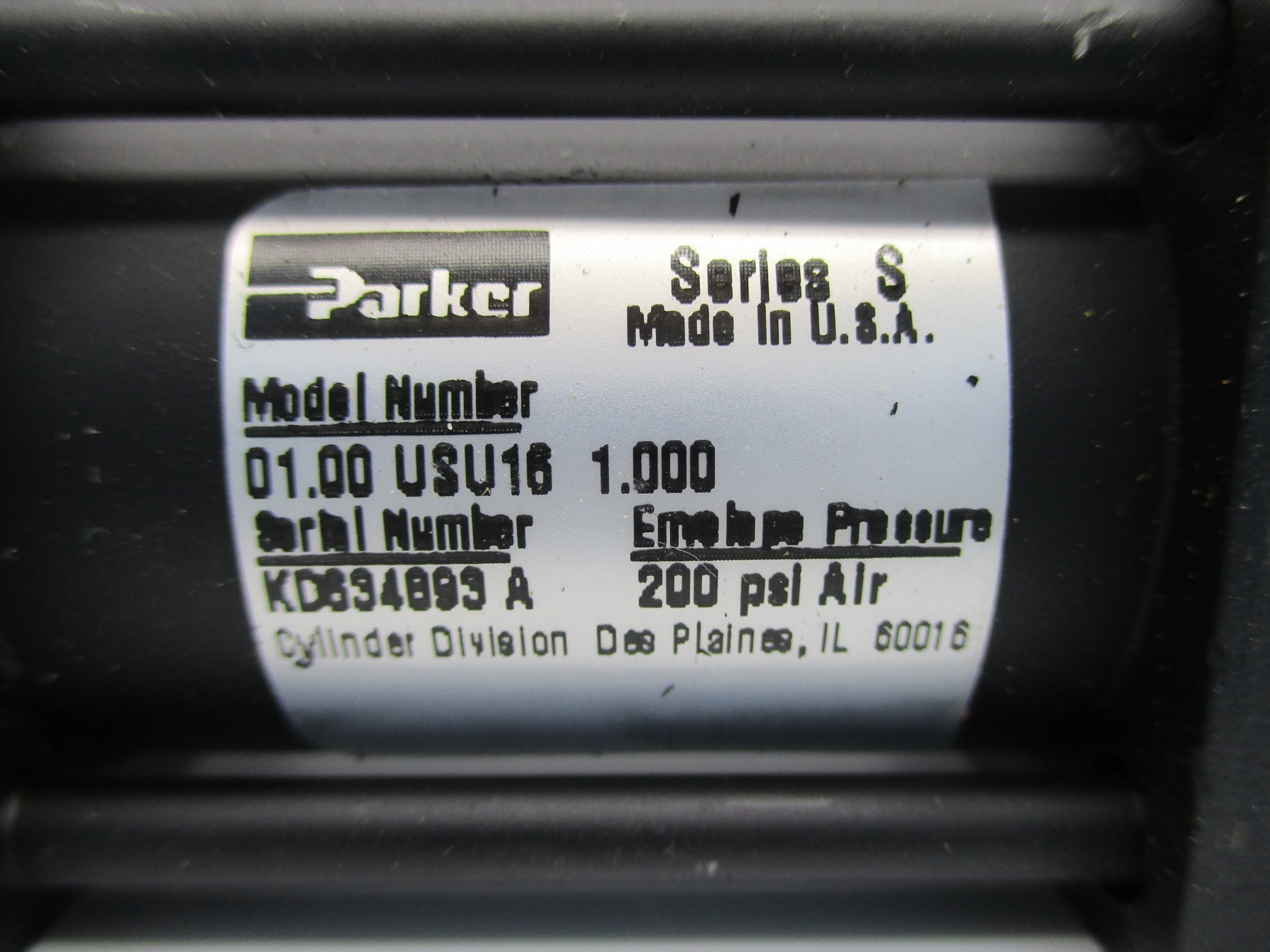 PARKER 01.00USU161.000 200PSI NSNP