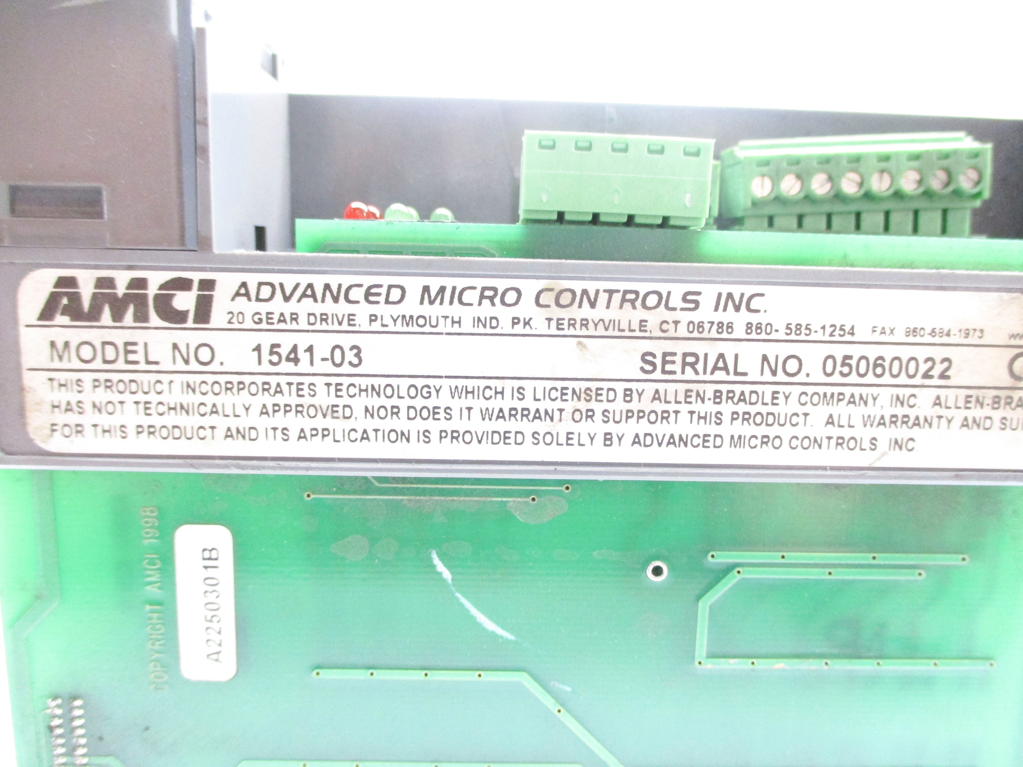 AMCI 1541-03 (AS PICTURED) UNMP
