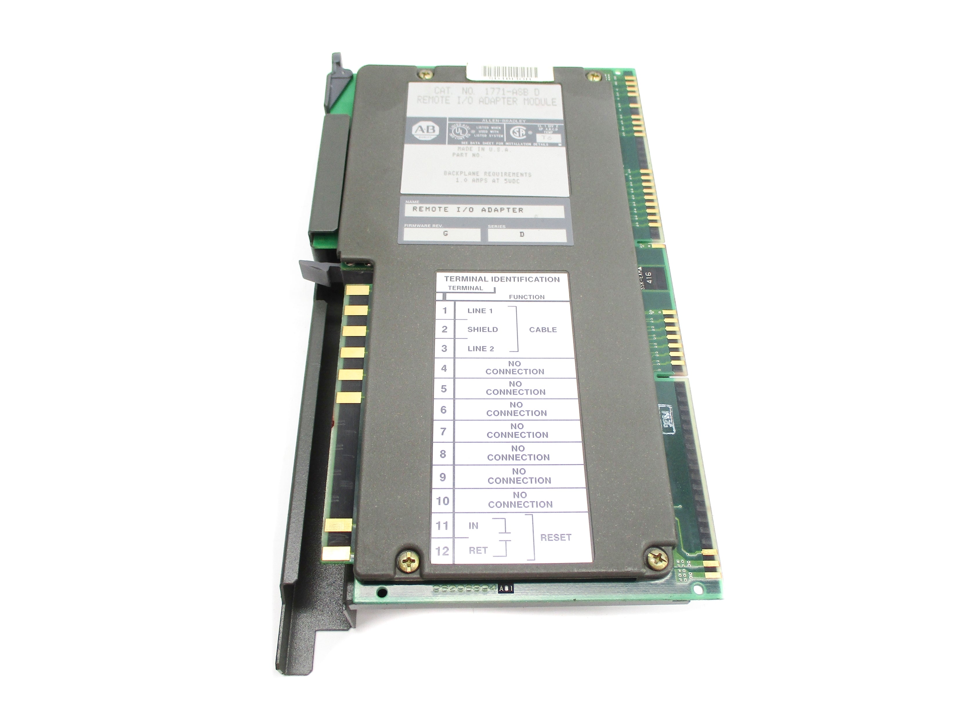 ALLEN BRADLEY 1771-ASB SER. D F/W G UNMP