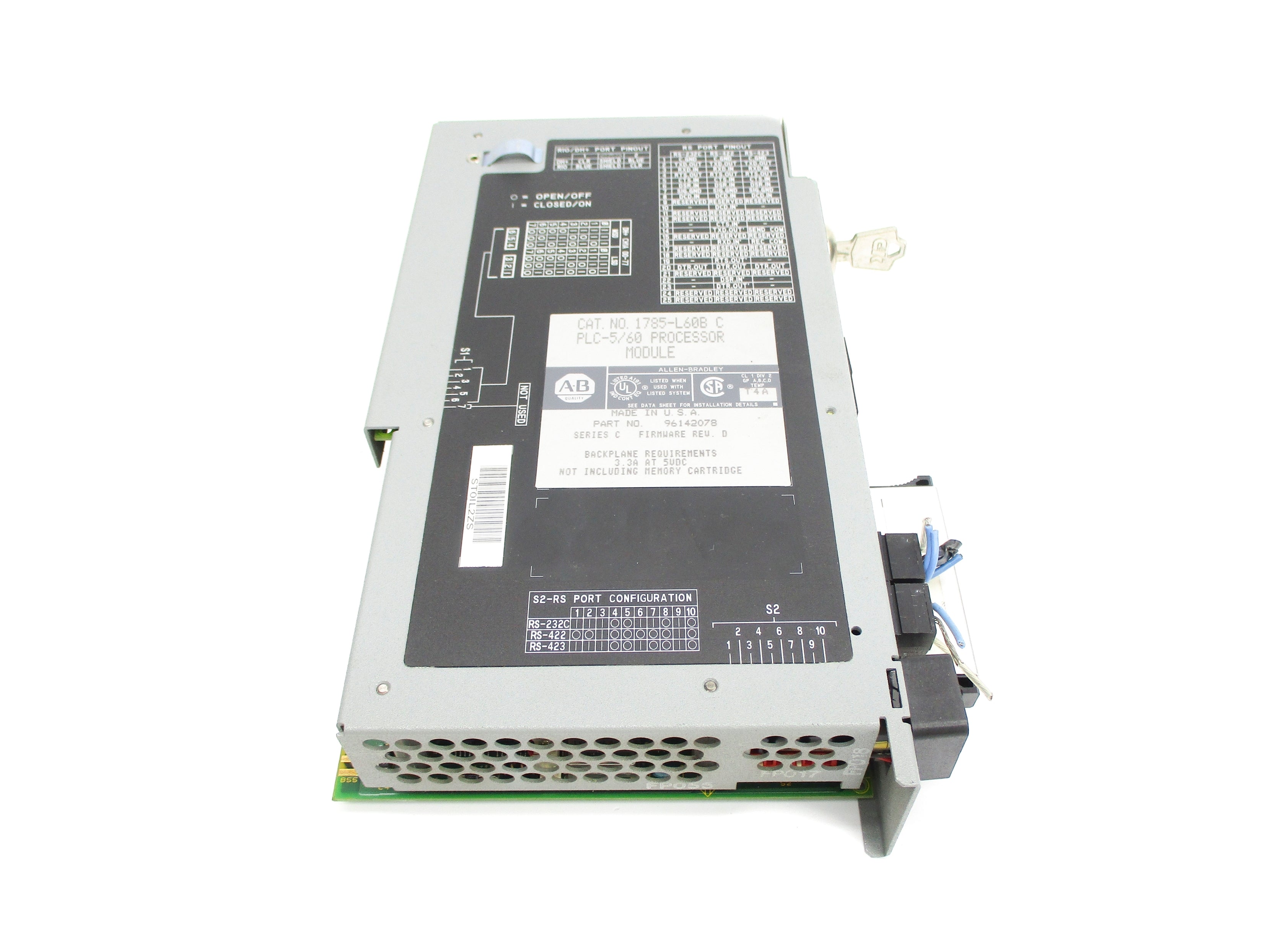 ALLEN BRADLEY 1785-L60B SER. C F/W D UNMP