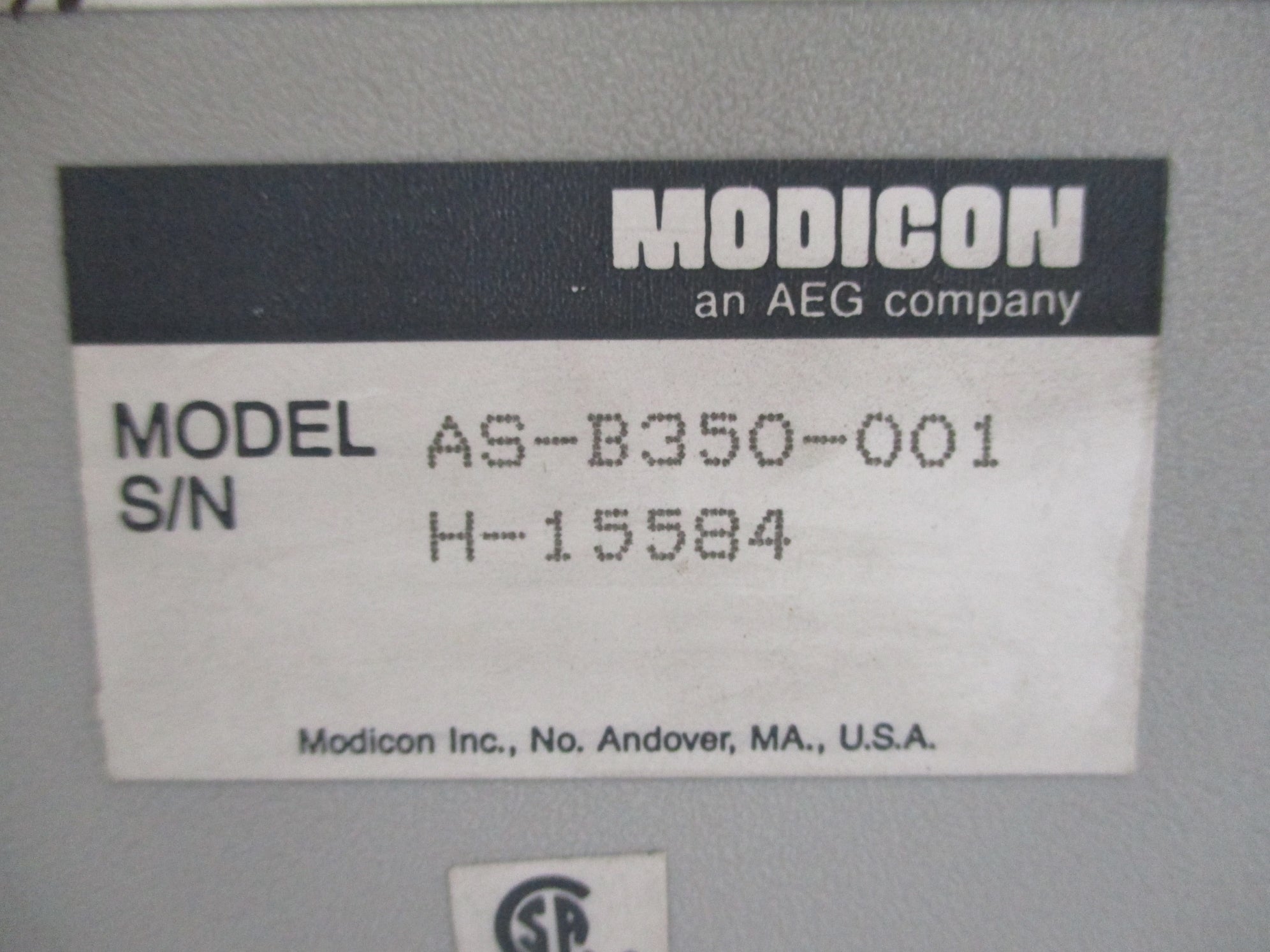 MODICON AS-B350-001 UNMP