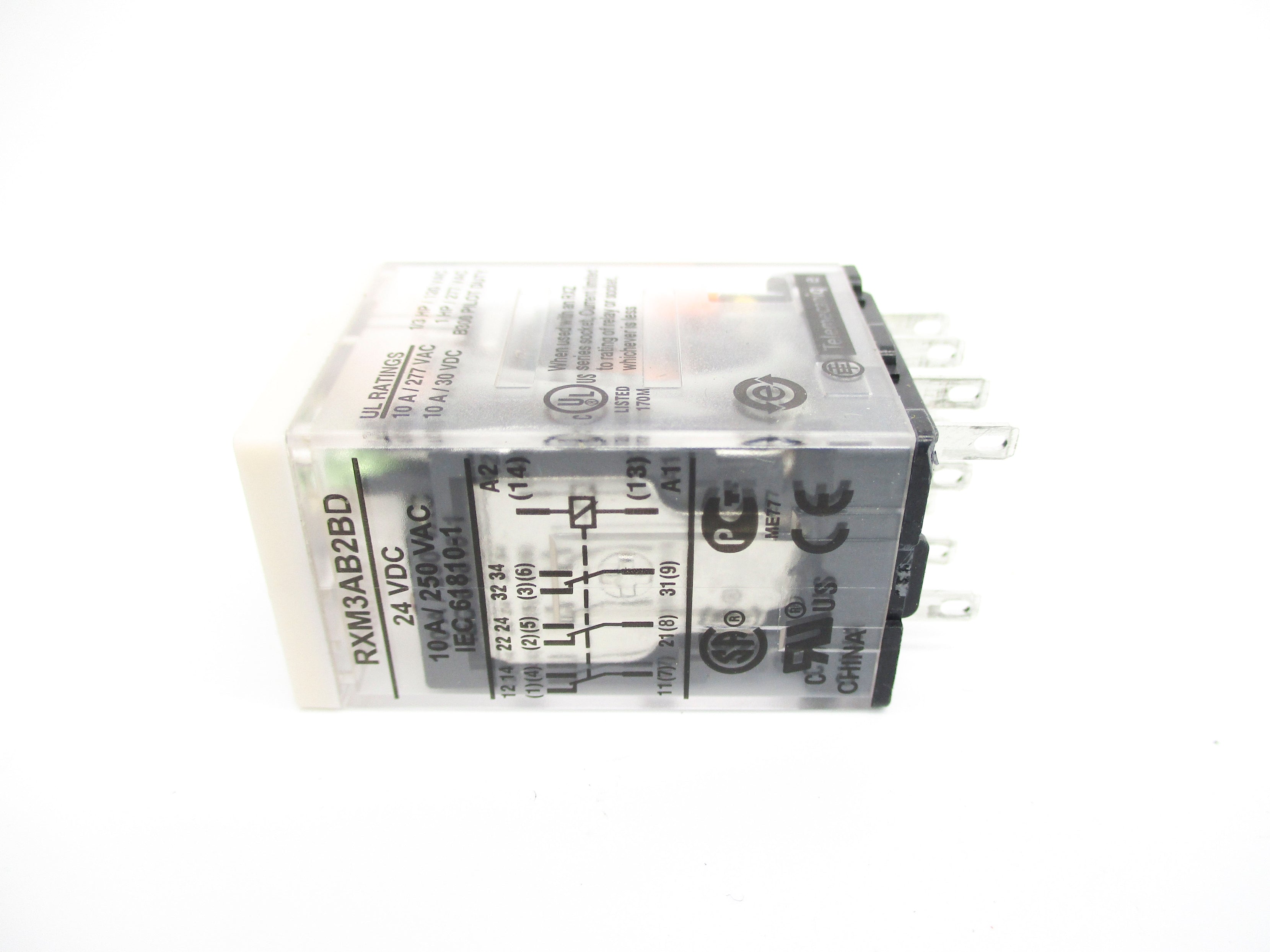 SCHNEIDER ELECTRIC RXM3AB2BD 24VDC 10A NUPI