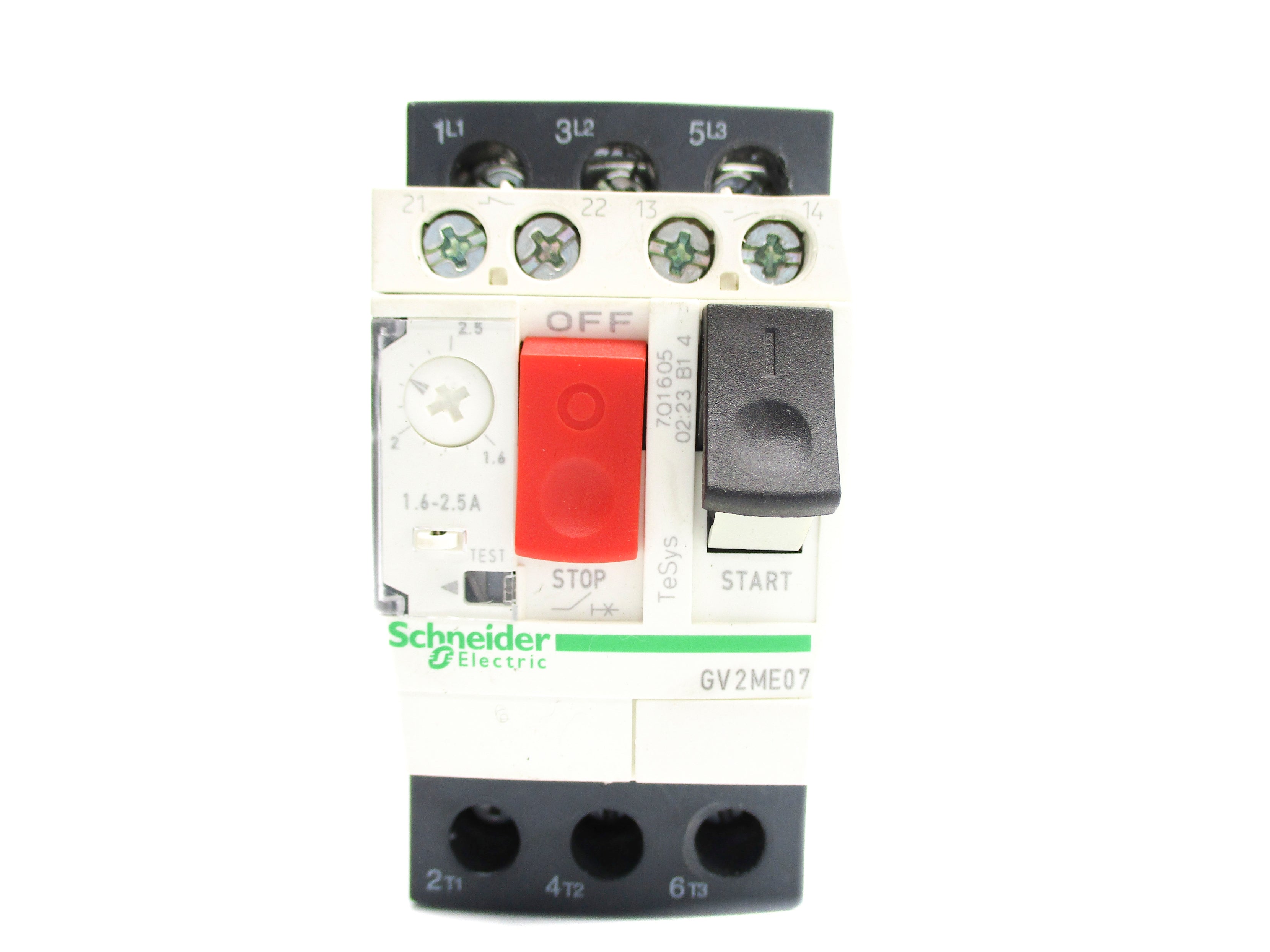 SCHNEIDER ELECTRIC GV2ME07 1.6-2.5A NUPI