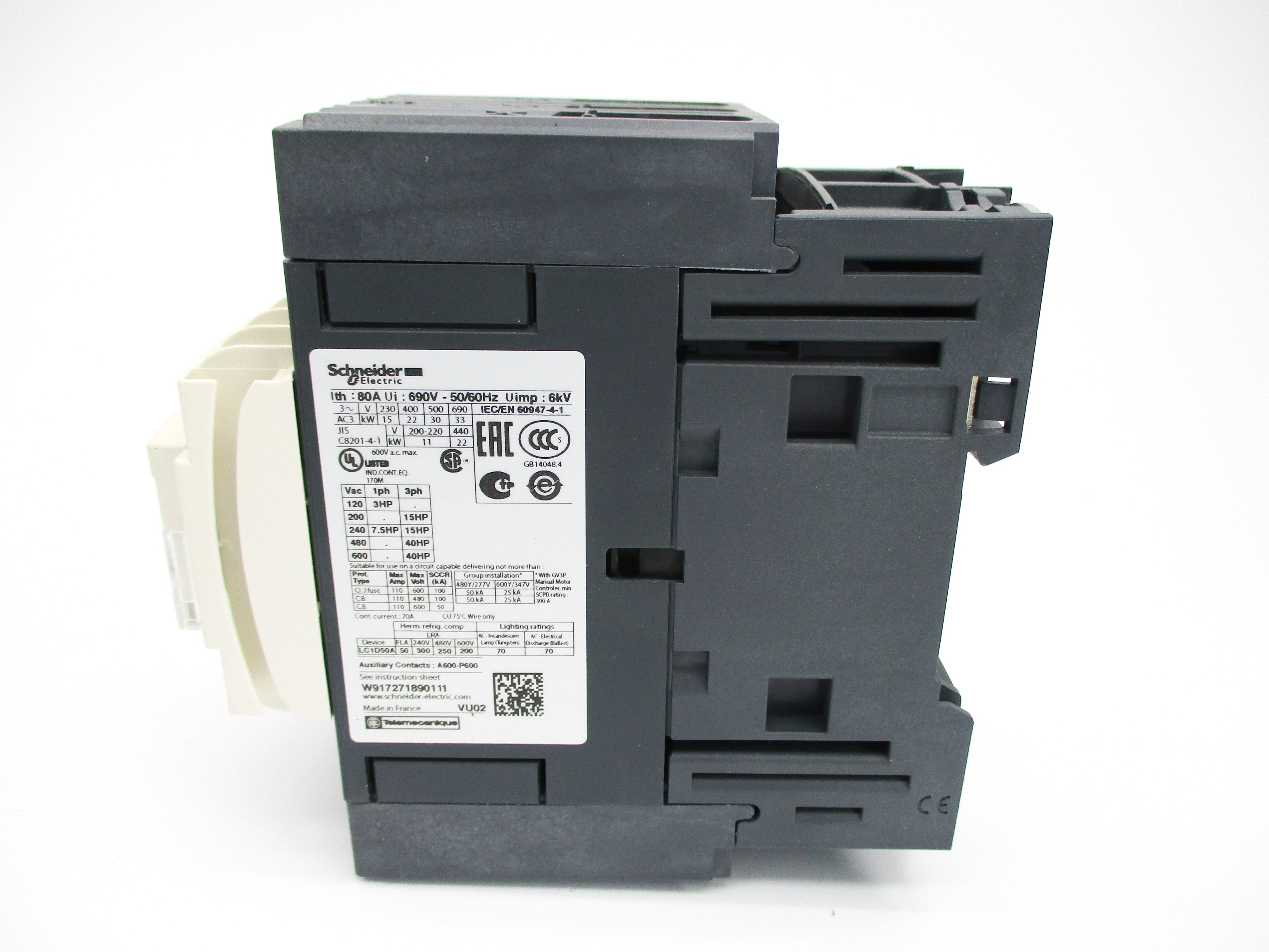 SCHNEIDER ELECTRIC LC1D50A 12/24V NUPI