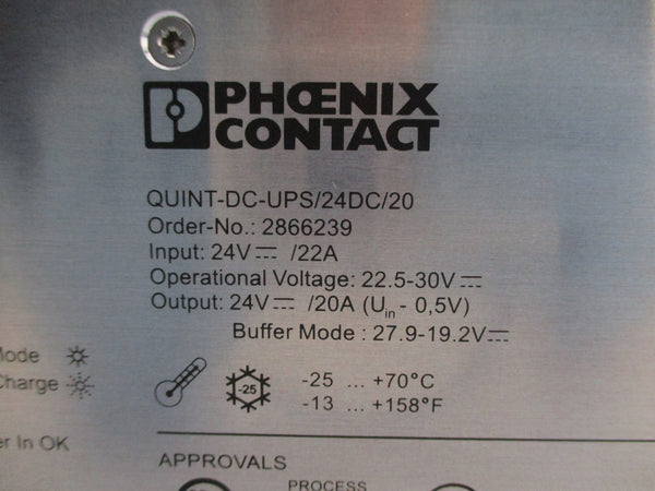 PHOENIX CONTACT QUINT-DC-UPS/24DC/20 NUPI