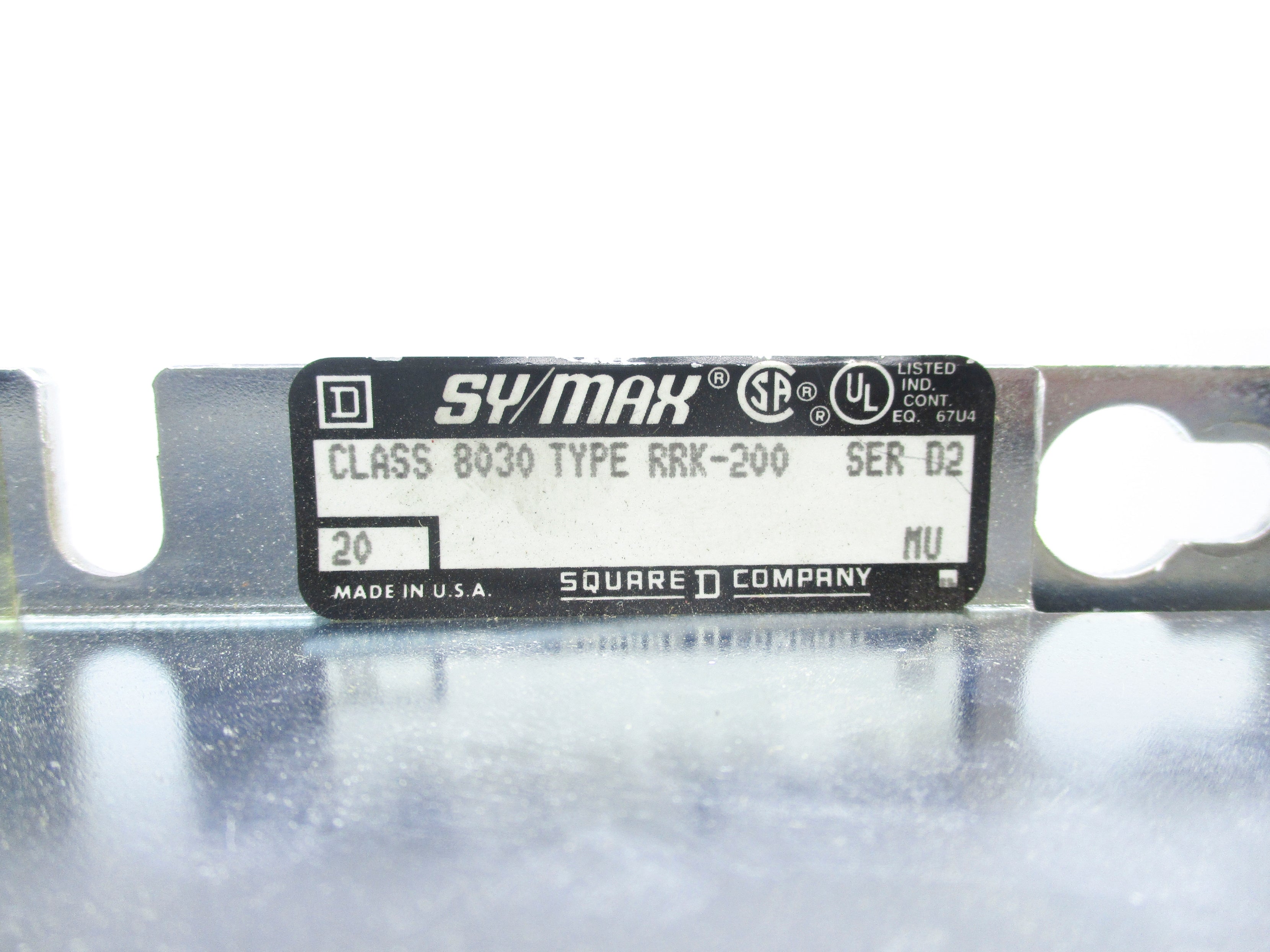 SQUARE D 8030RRK200 SER. D2 UNMP