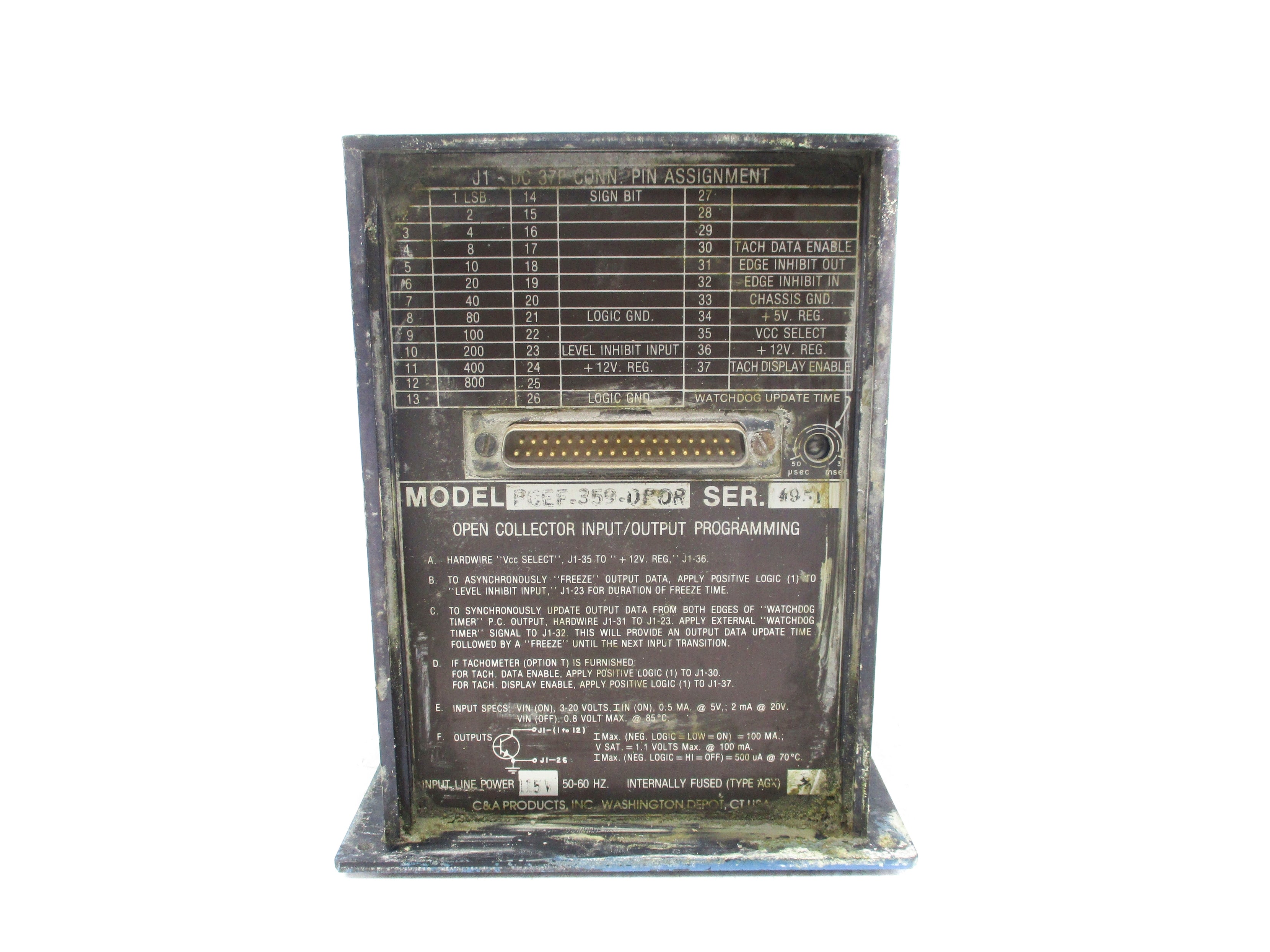 C&A PRODUCTS PCEF-359-OPOR UNMP