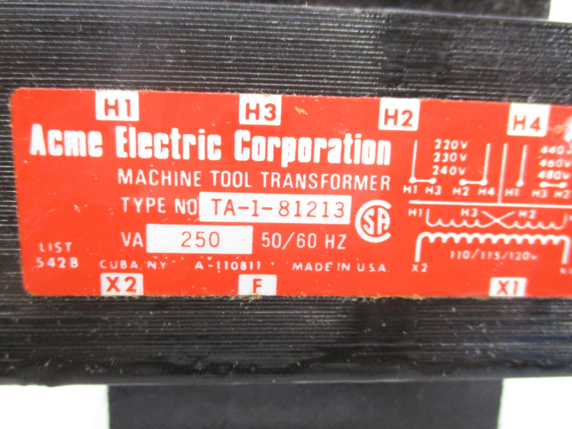 ACME ELECTRIC TA-1-81213 NSNP