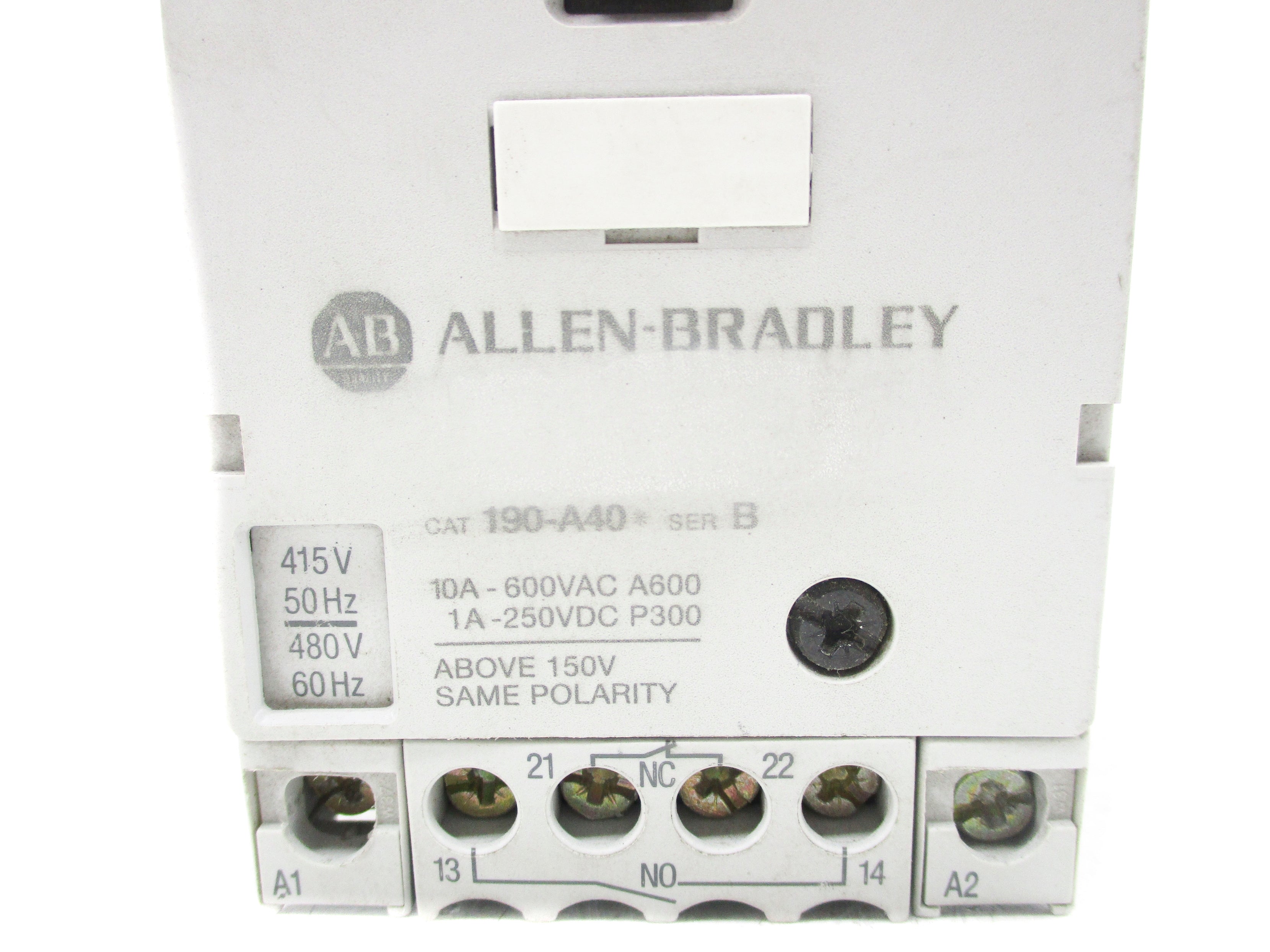 ALLEN BRADLEY 190-A40B SER. B NSNP