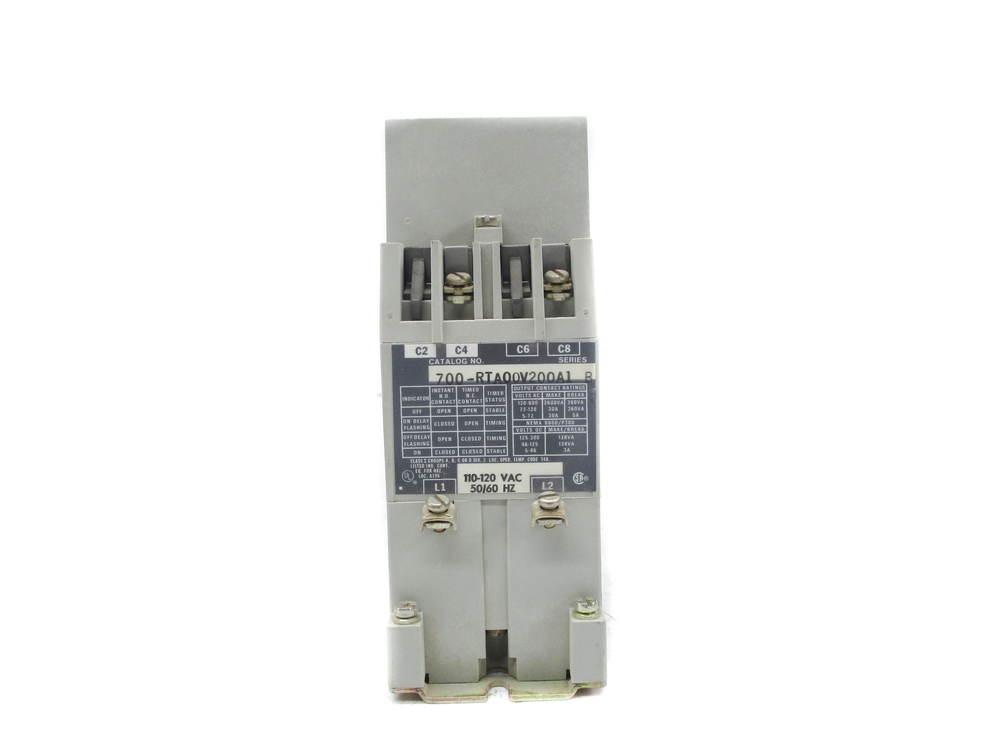 INDUSTRIAL SPARE PART 700-RTA00V200A1 SER. B 120V NSNP