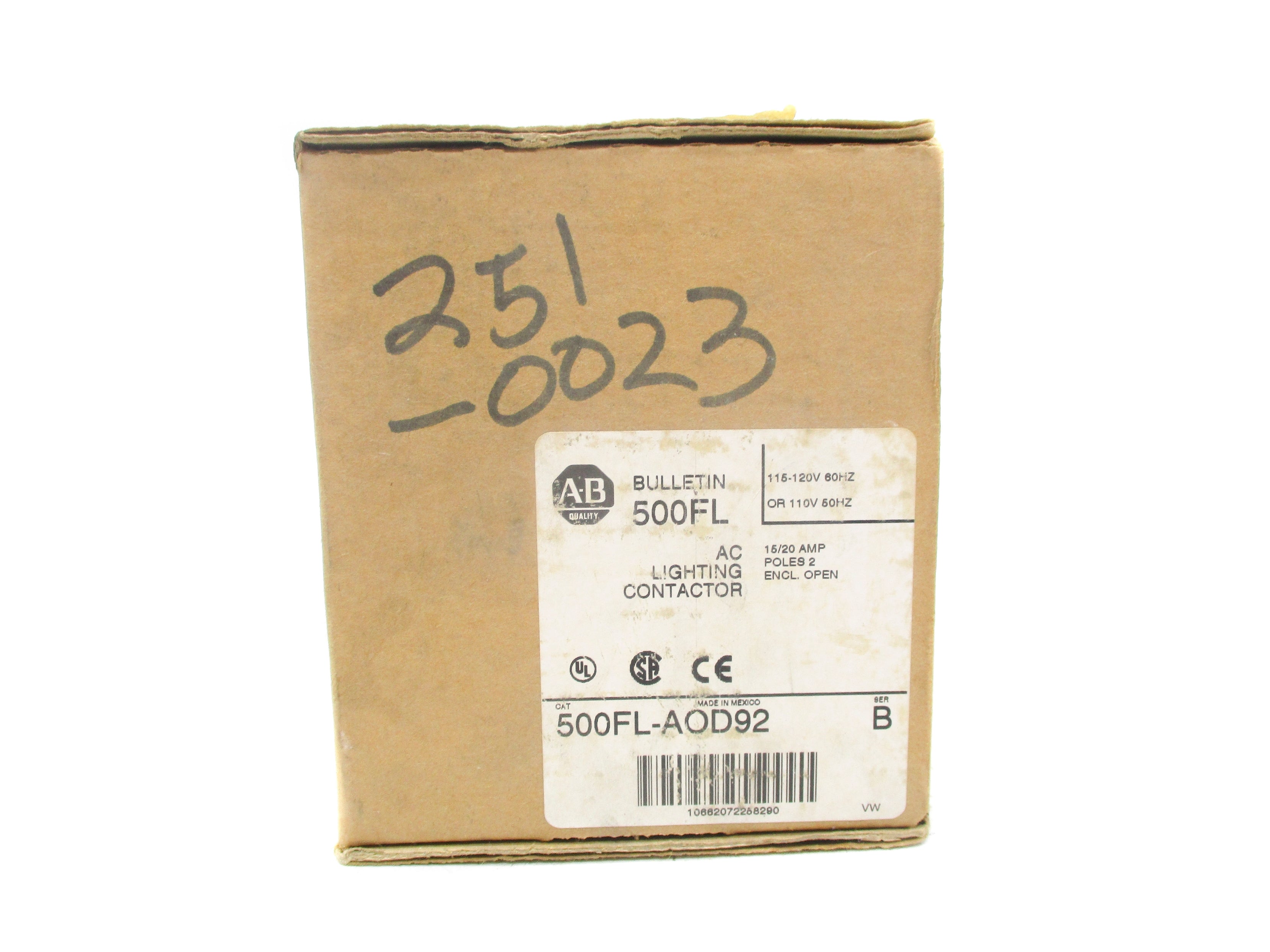 INDUSTRIAL SPARE PART 500FL-AOD92 SER. B 120V 15/20A (BR/WH) NSMP