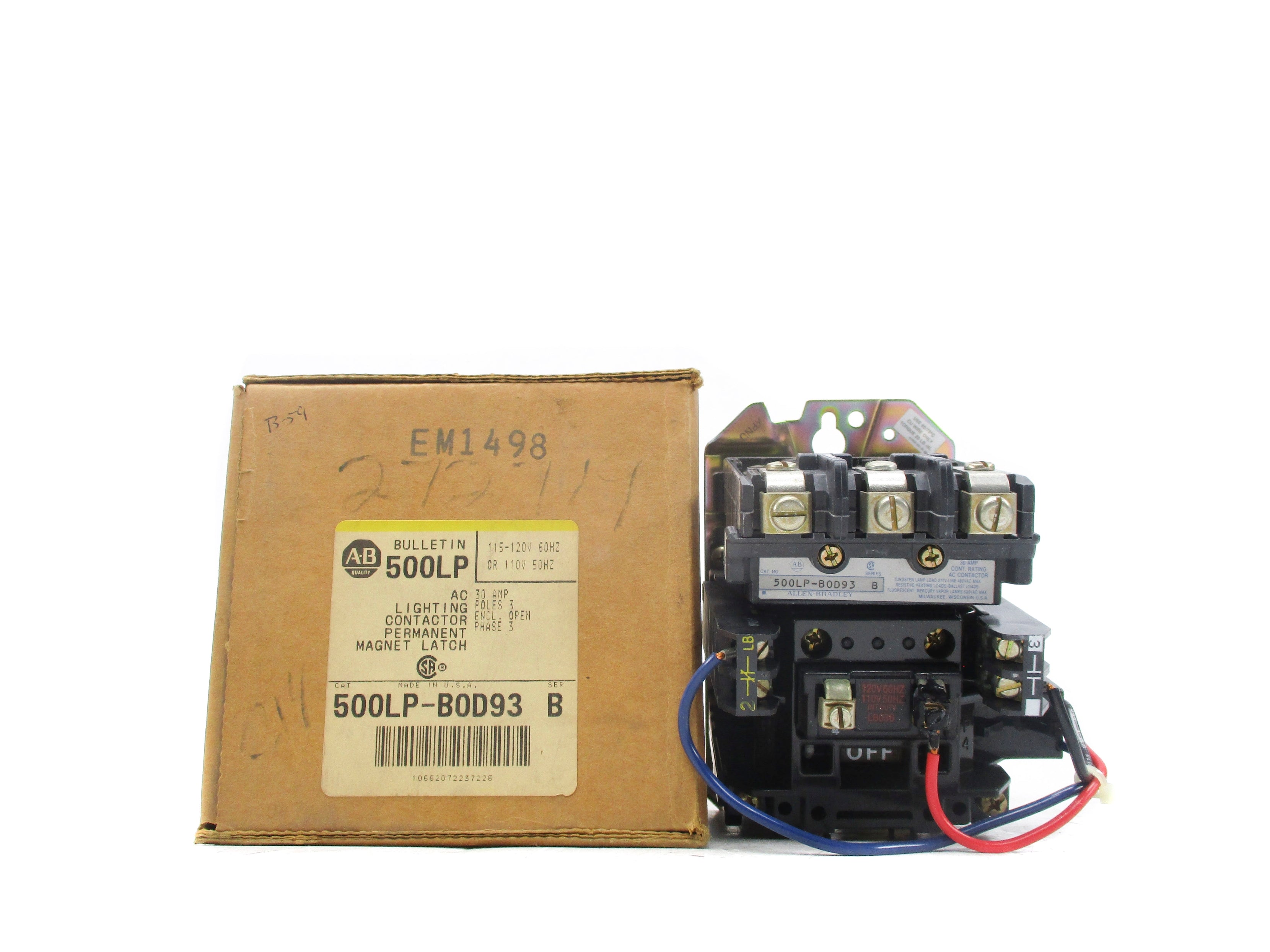 INDUSTRIAL SPARE PART 500LP-BOD93 SER. B 120V (BR/YL) NSMP