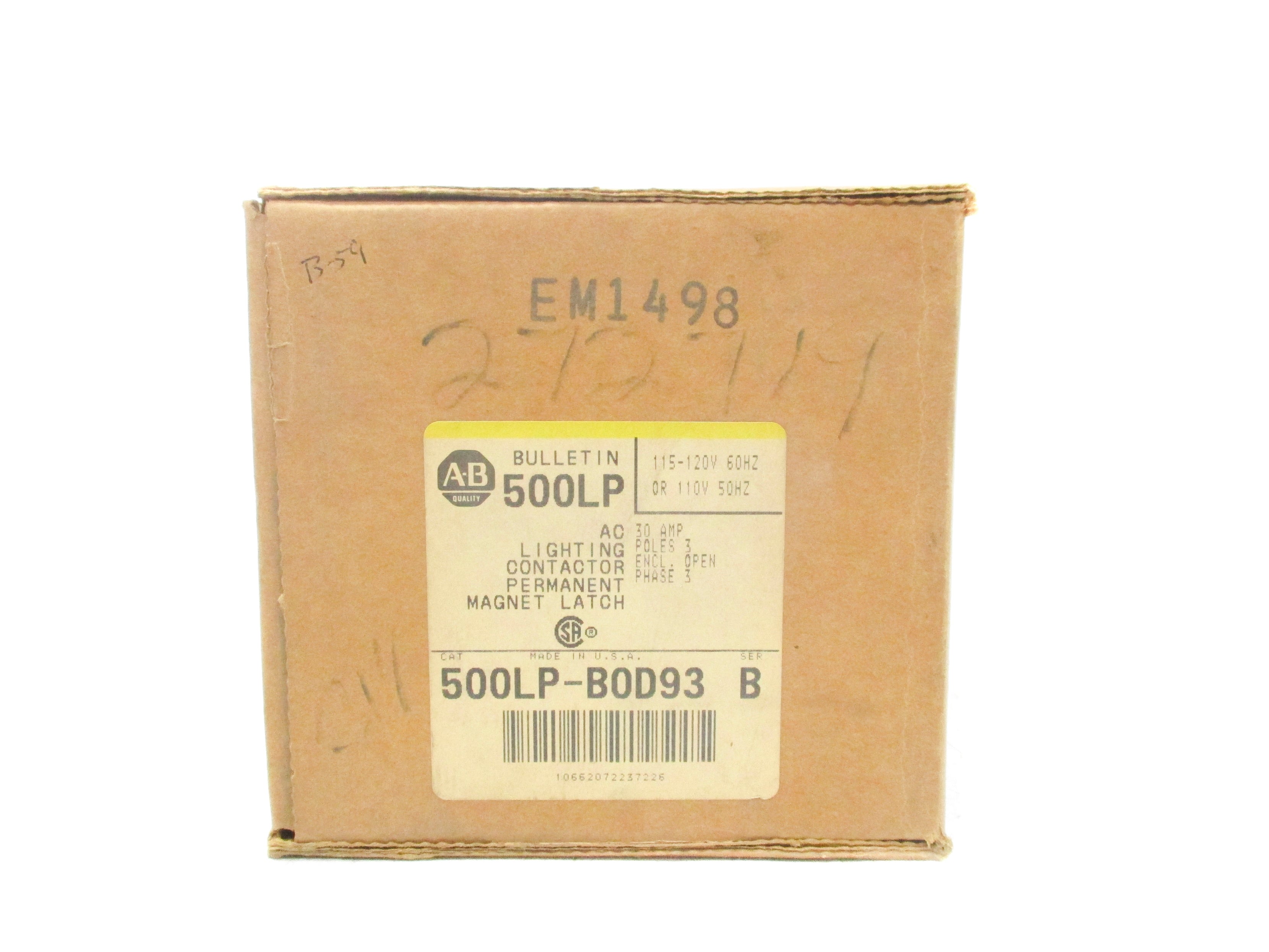 INDUSTRIAL SPARE PART 500LP-BOD93 SER. B 120V (BR/YL) NSMP