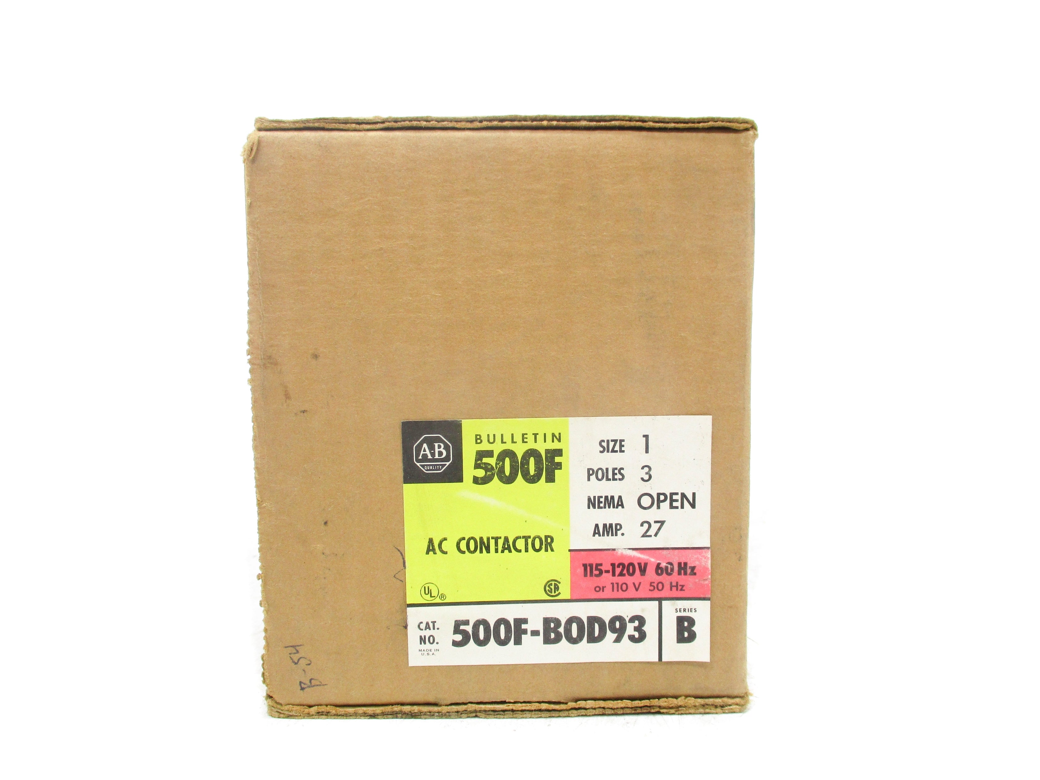 INDUSTRIAL SPARE PART 500F-BOD93 SER. B 120V (BR/YL) NSMP