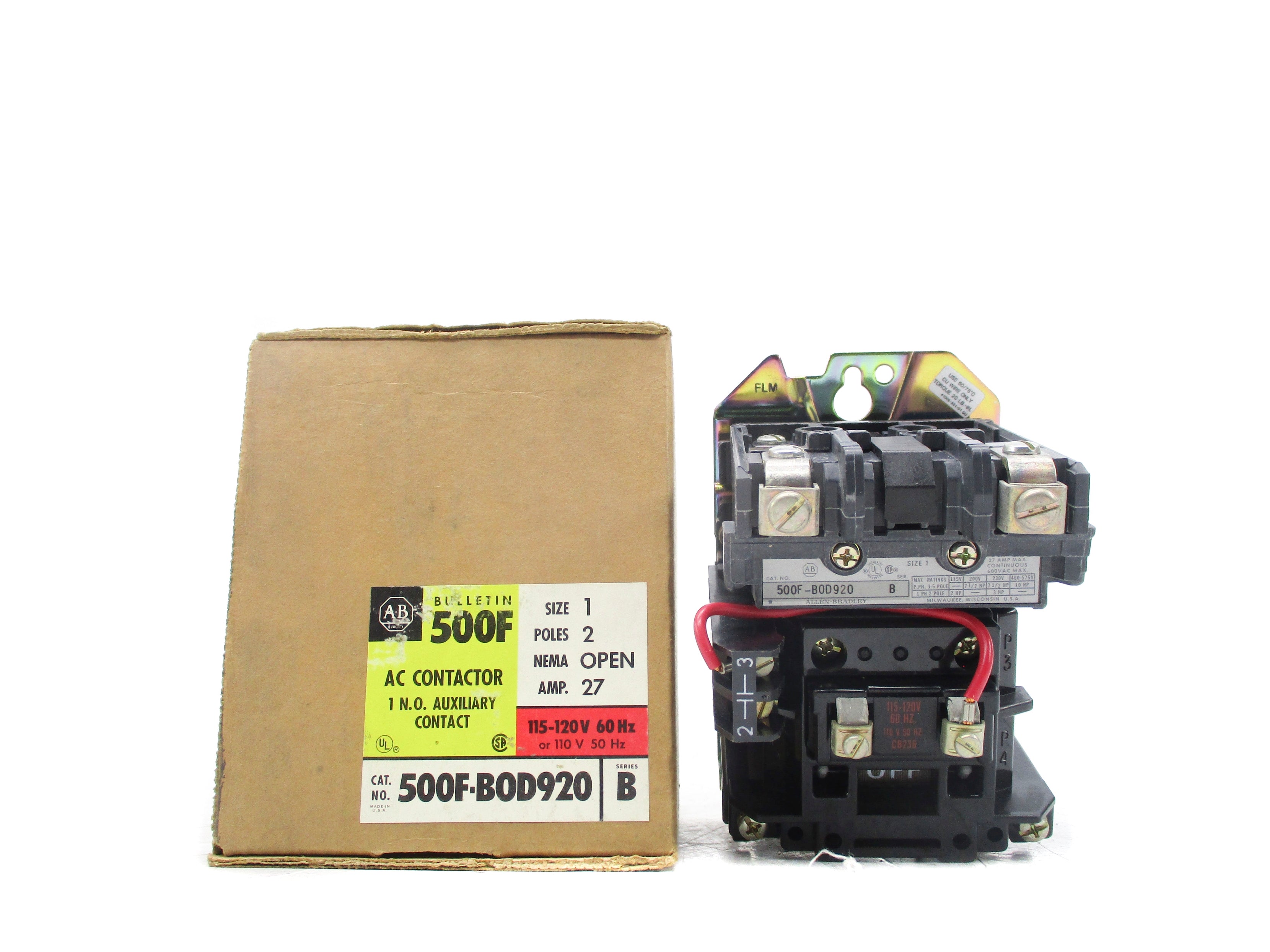 INDUSTRIAL SPARE PART 500F-BOD920 SER. B 120V (BR/YL) NSMP